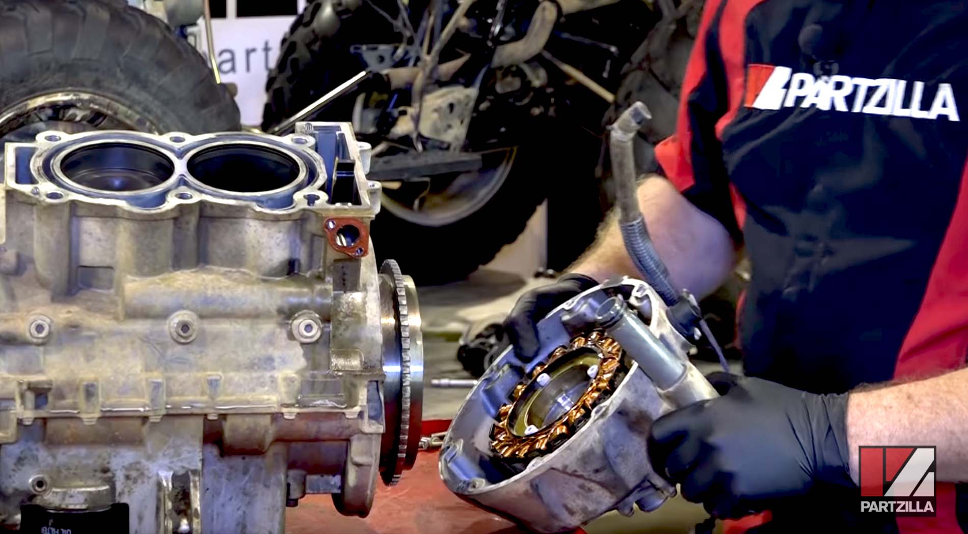 Polaris Sportsman 850 engine rebuild stator