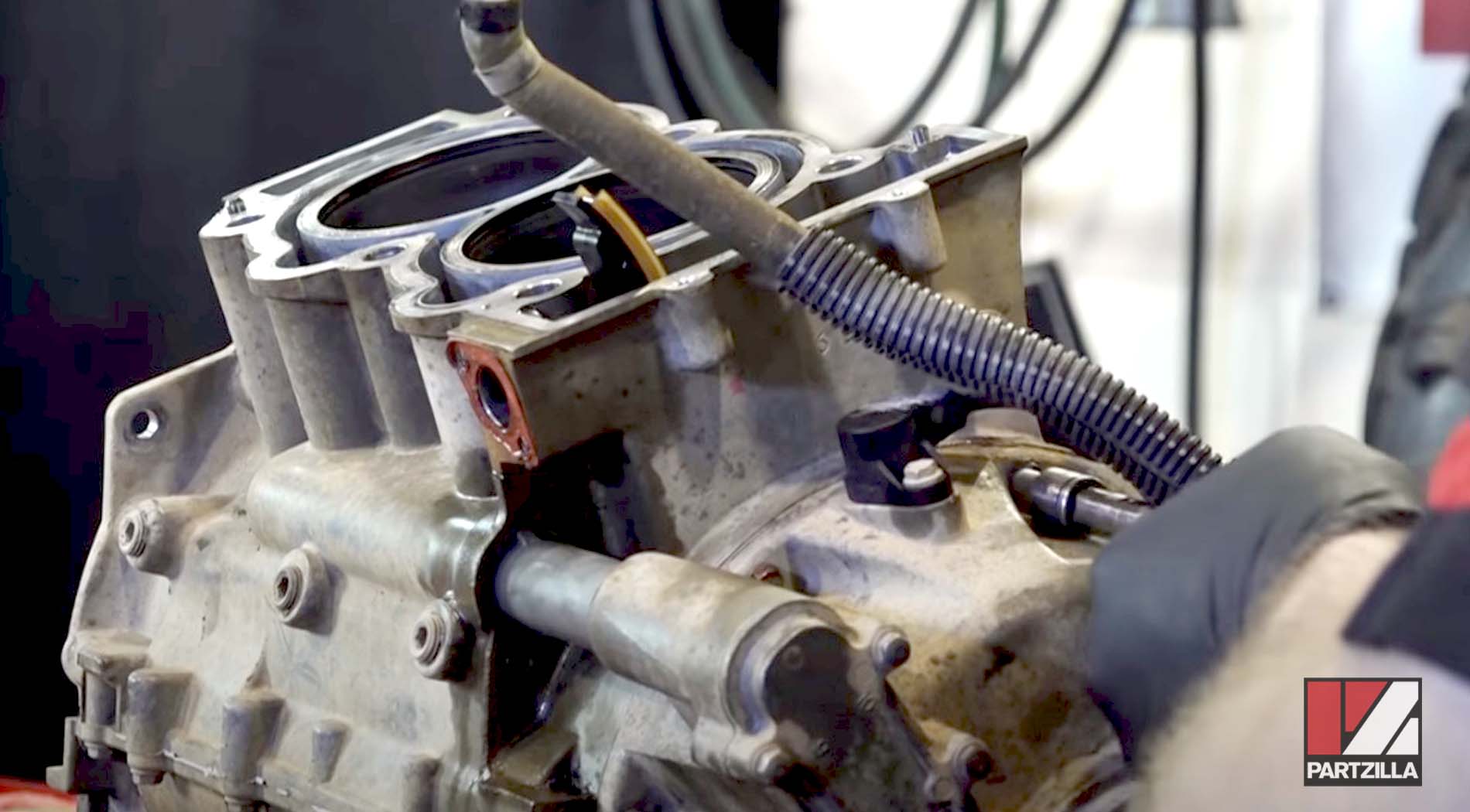 Polaris Sportsman 850 engine rebuild stator cover removal