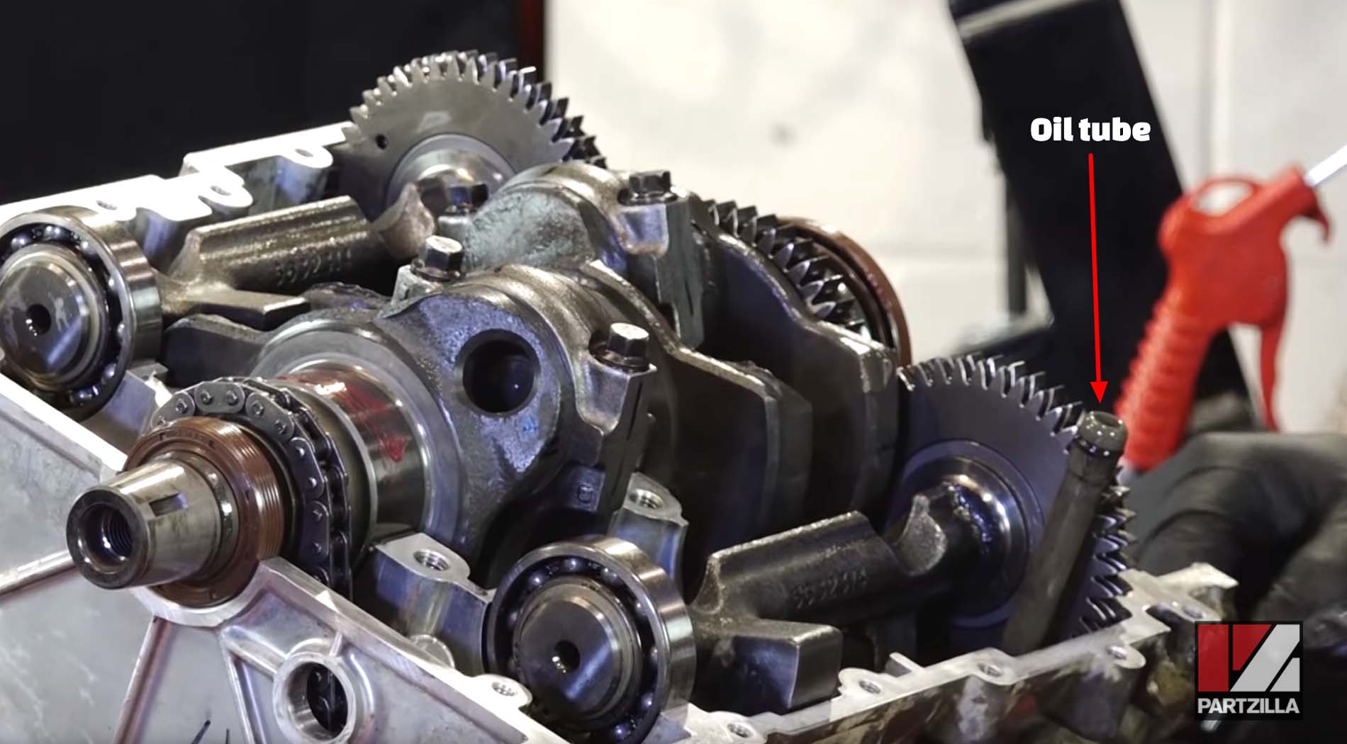 Polaris Sportsman 850 engine rebuild cam chain guide