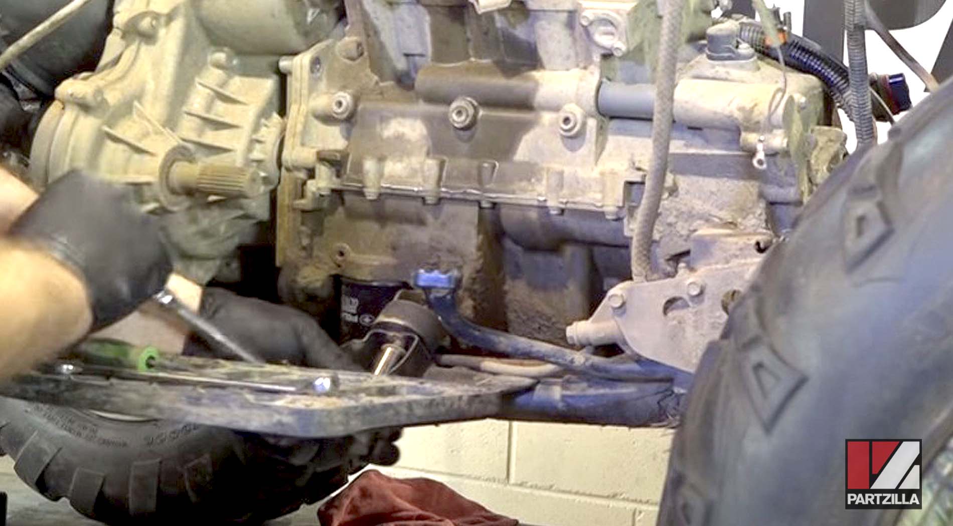Polaris Sportsman ATV engine removal top end rebuild