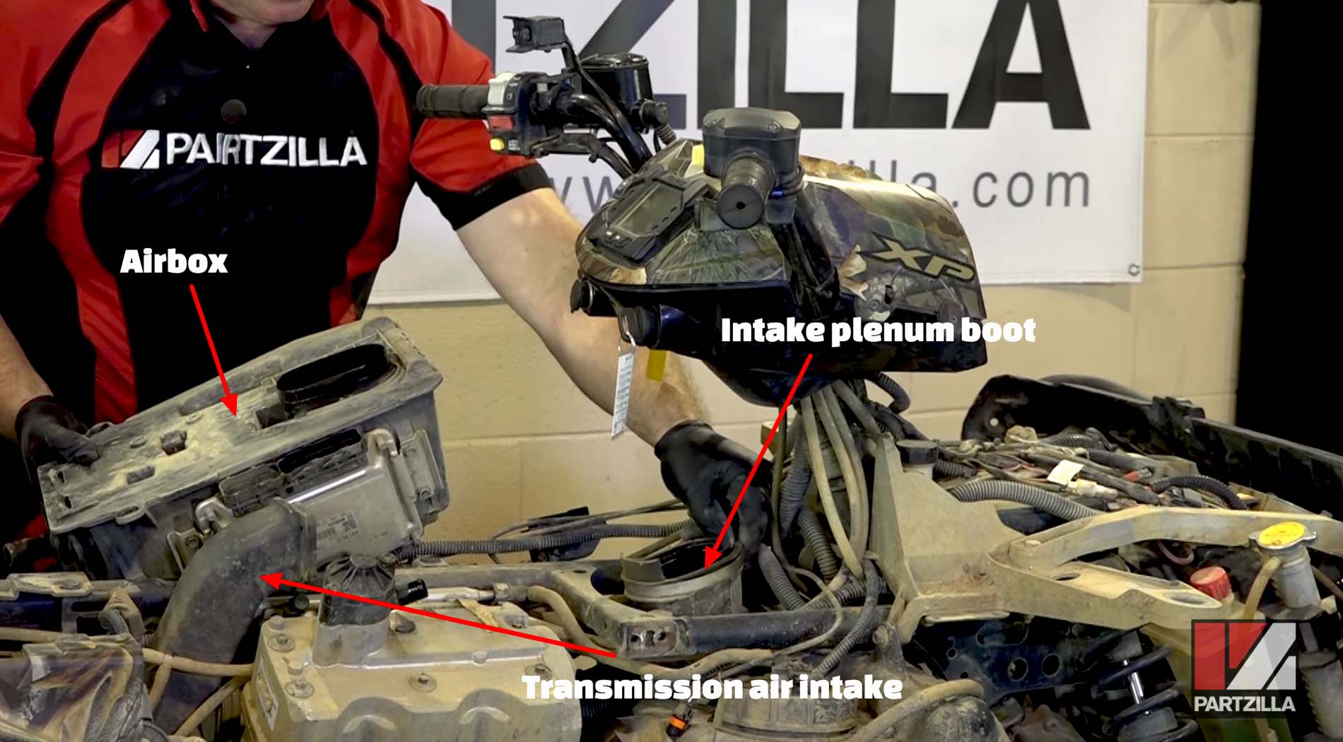 Polaris 850 Sportsman engine removal