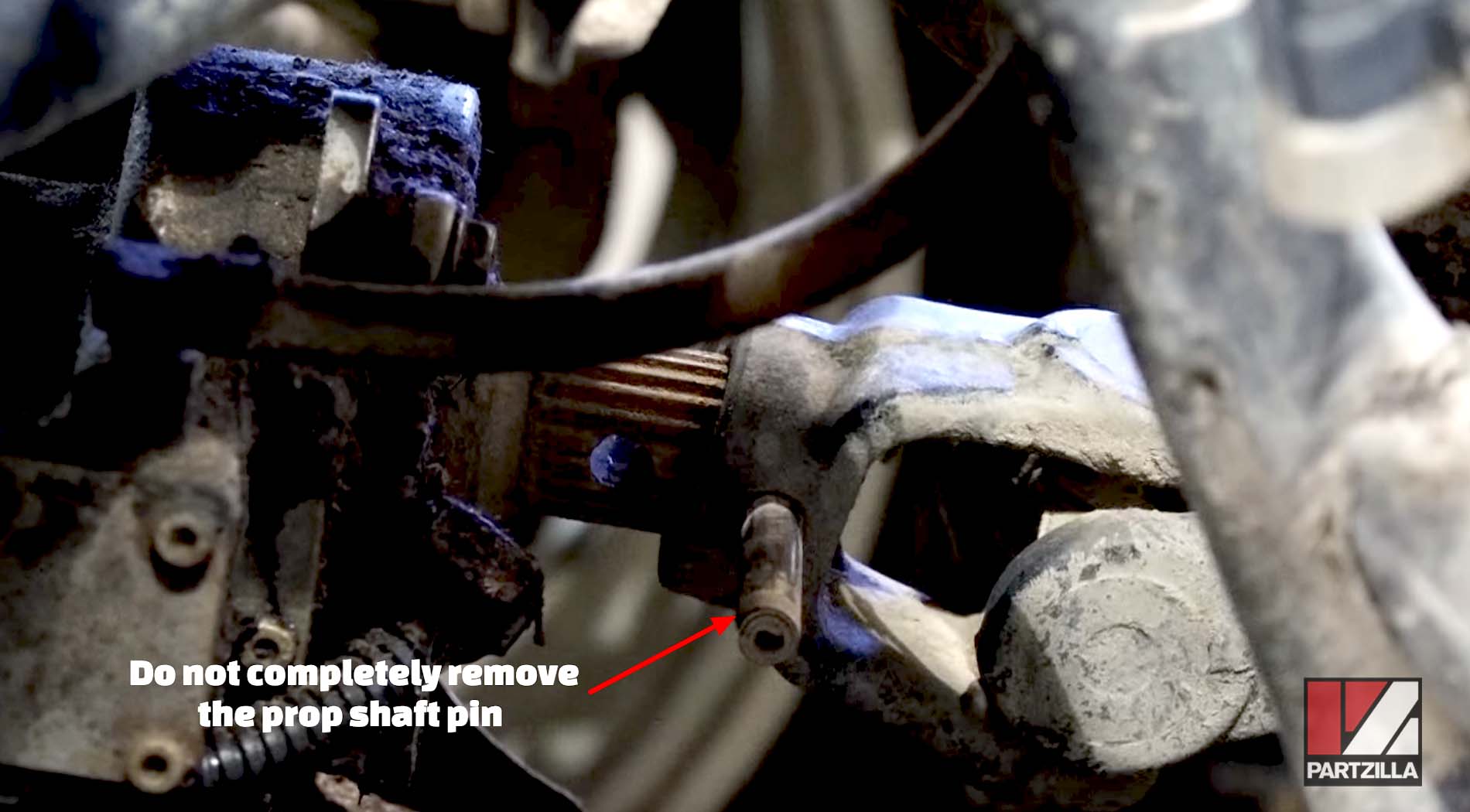 Polaris Sportsman 850 engine removal prop shaft pin