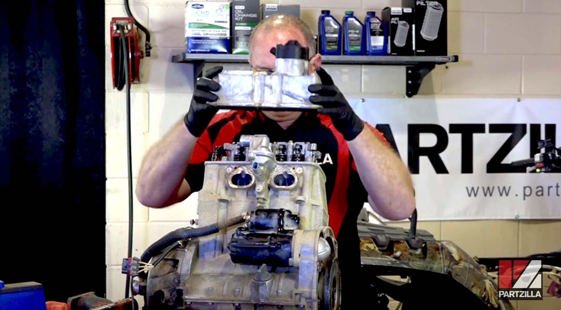Polaris Sportsman 850 top end teardown valve cover removal