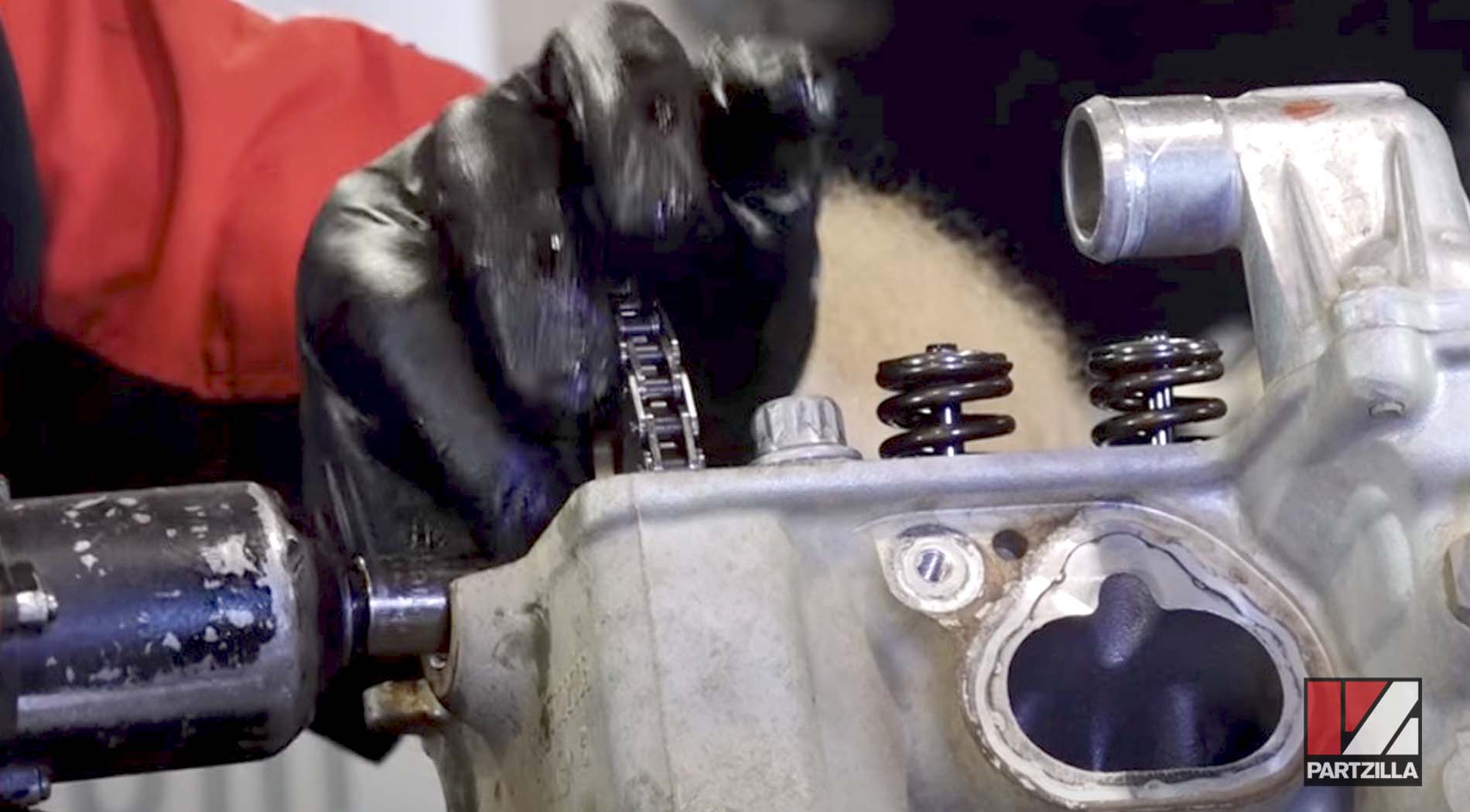 Polaris Sportsman 850 engine teardown cam chain removal