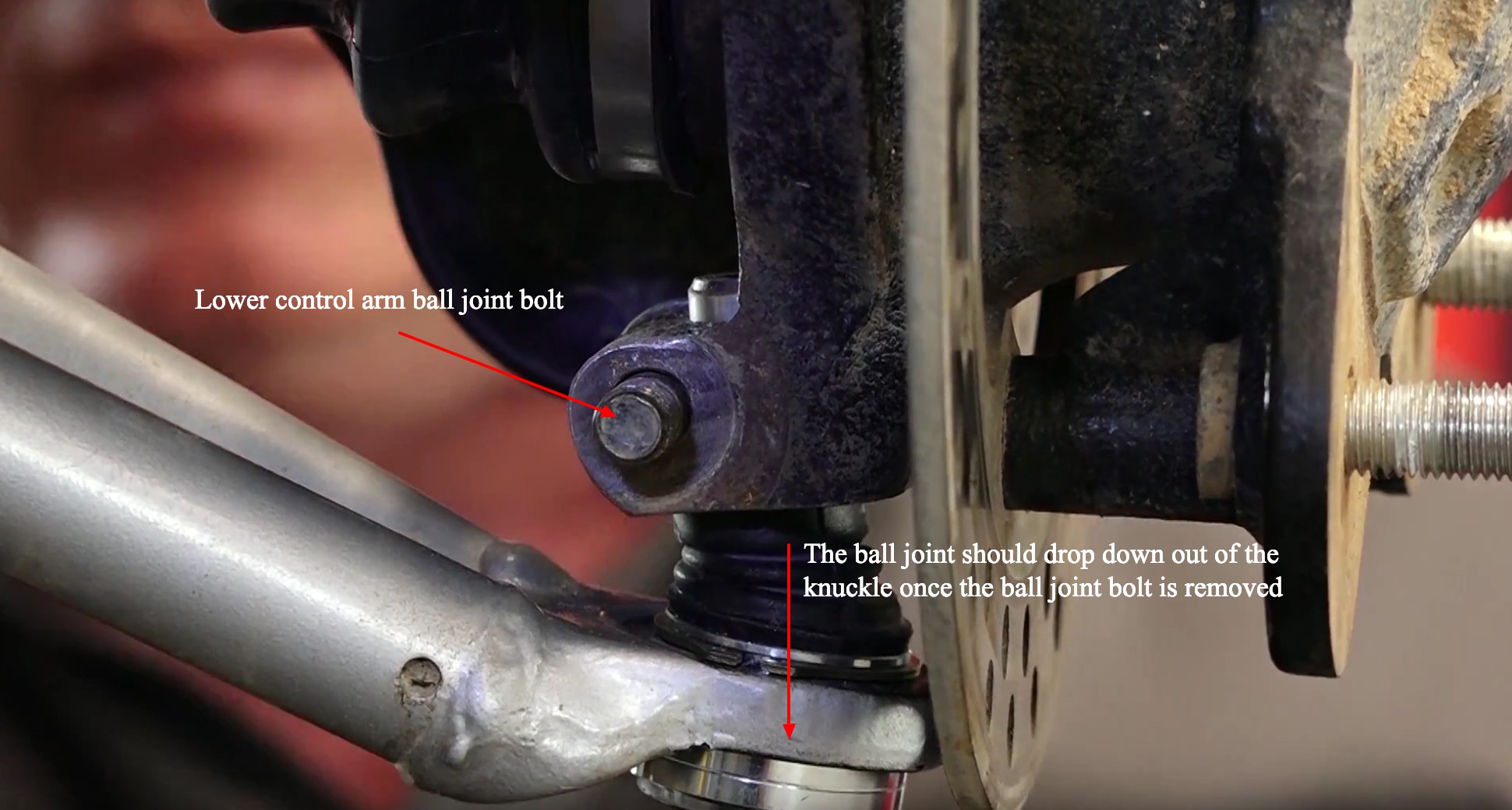 Polaris side-by-side front ball joint replacement