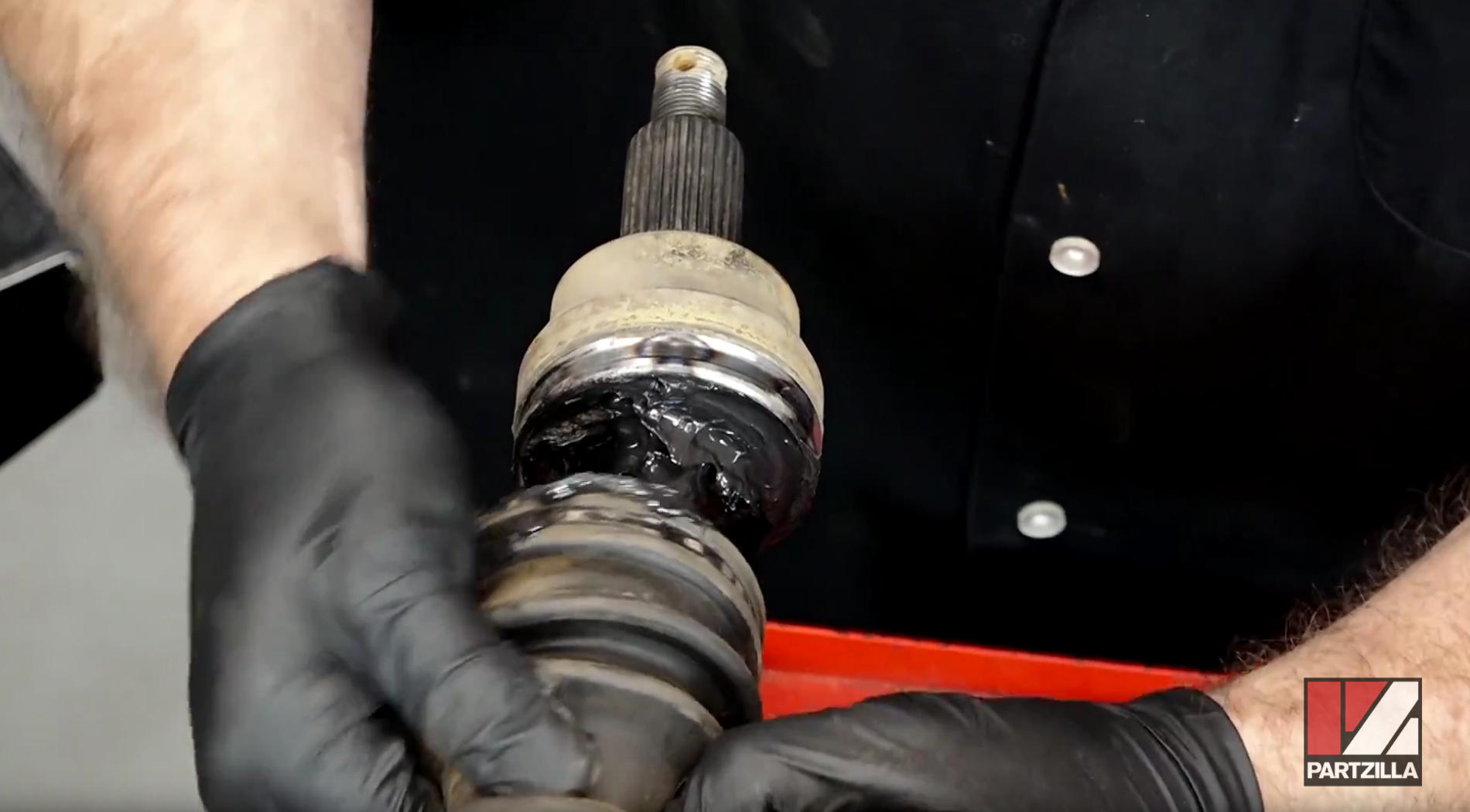 Polaris RZR CV joint boot removal