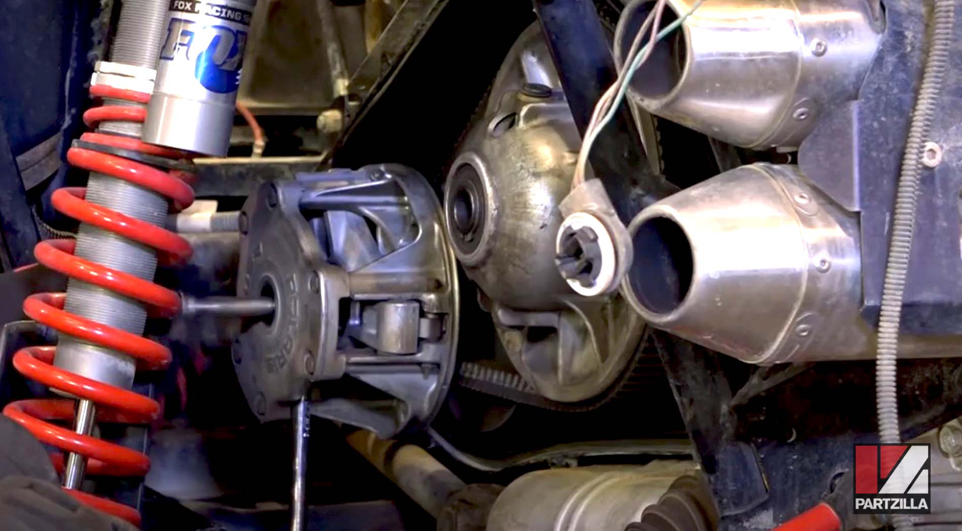 Polaris RZR engine rebuild clutch removal