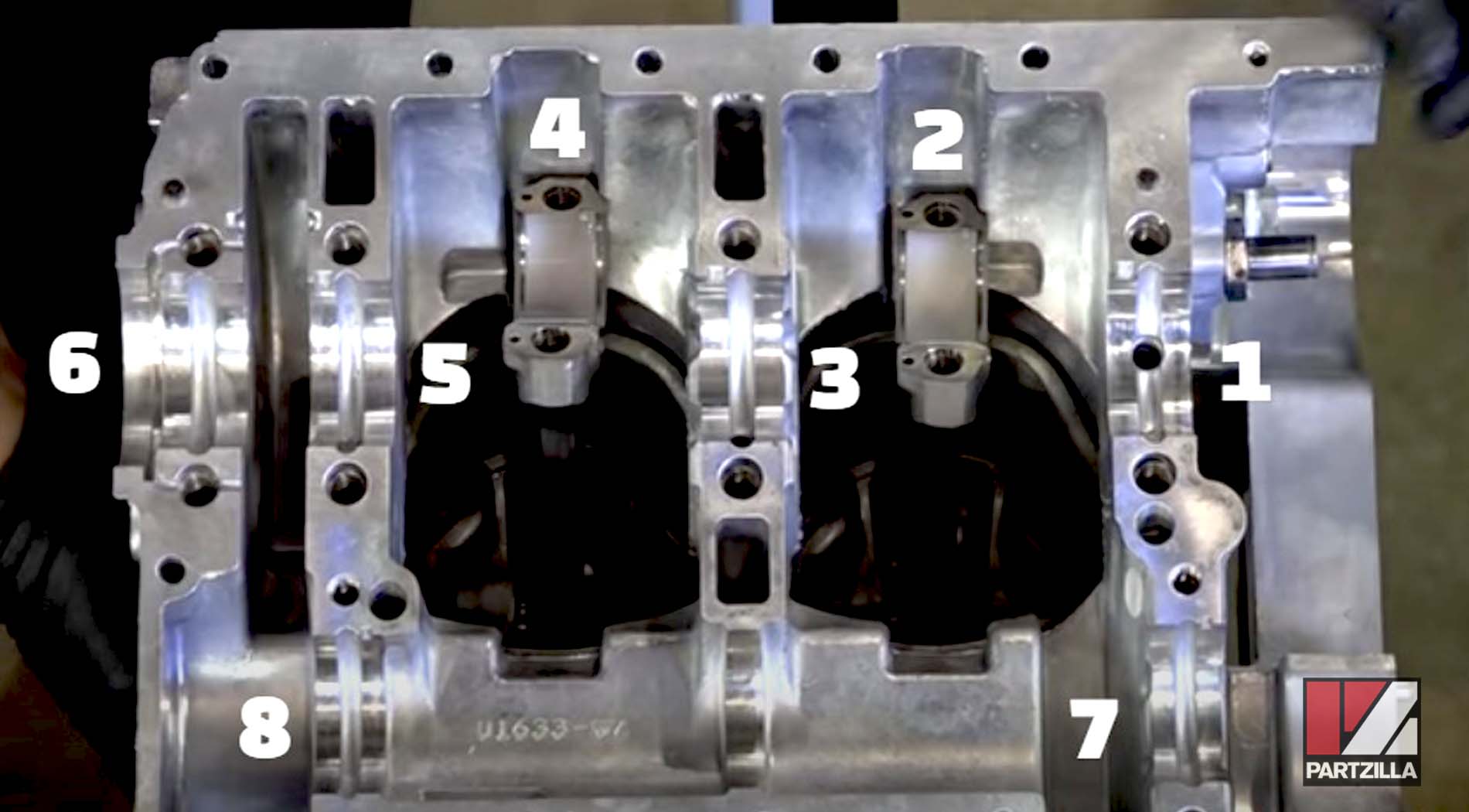 Polaris RZR 900 bottom end rebuild crankshaft bearing sequence