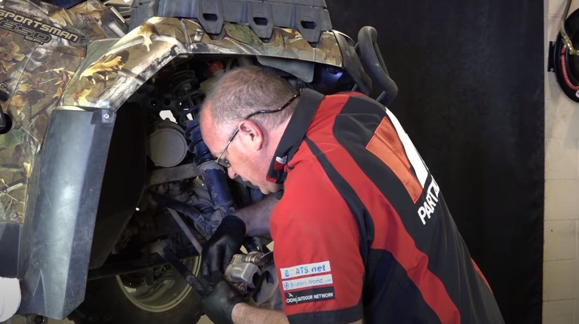 Polaris ATV brake caliper repair rebuild