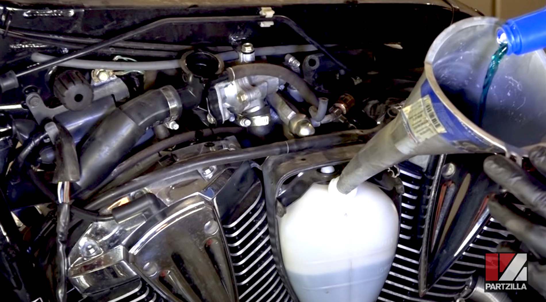 How to change motorcycle coolant