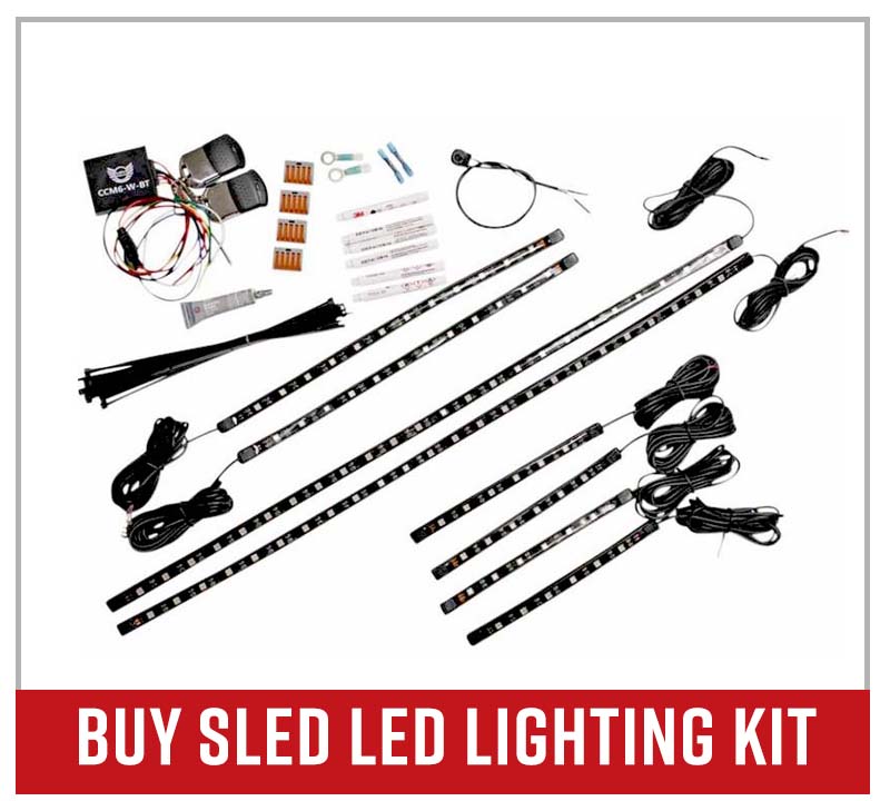 Snowmobile LED lighting kit
