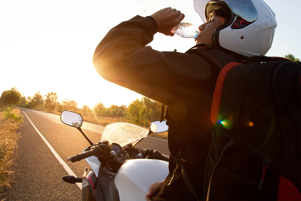 Solo riding safety tips hydration