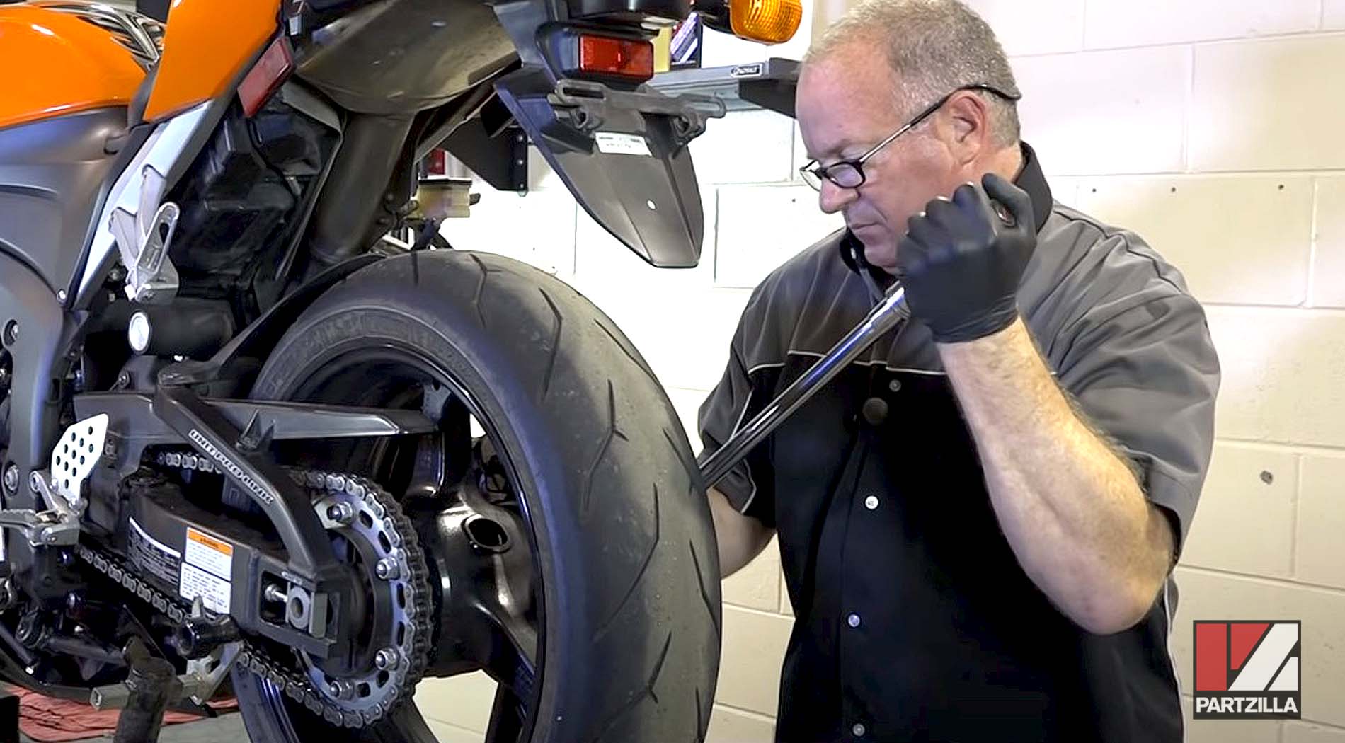 Honda CBR 600 sports bike maintenance