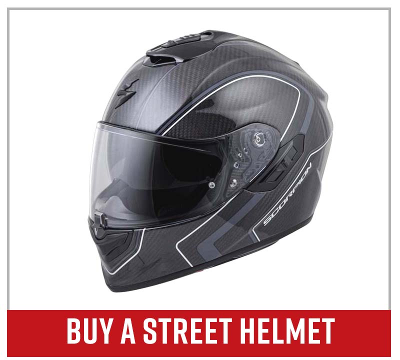 Buy a street motorcycle helmet