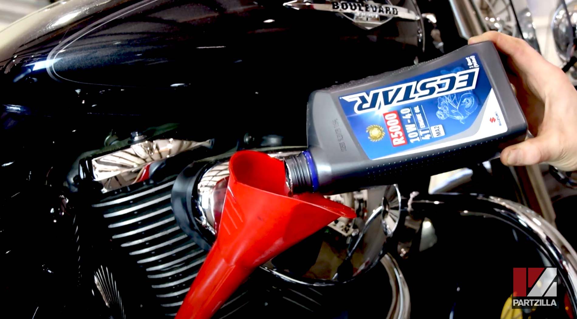 Suzuki motorcycle oil change service Ecstar