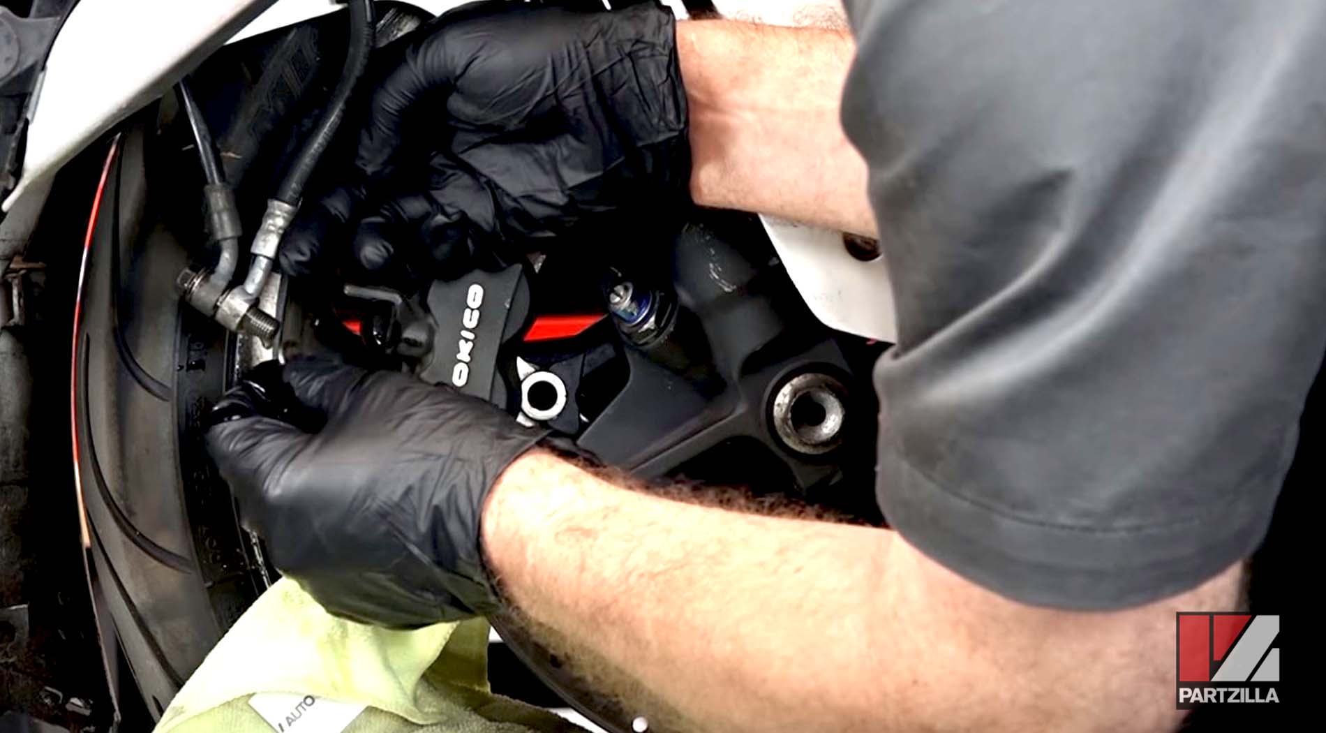 Suzuki GSXR1000 brake caliper rebuild