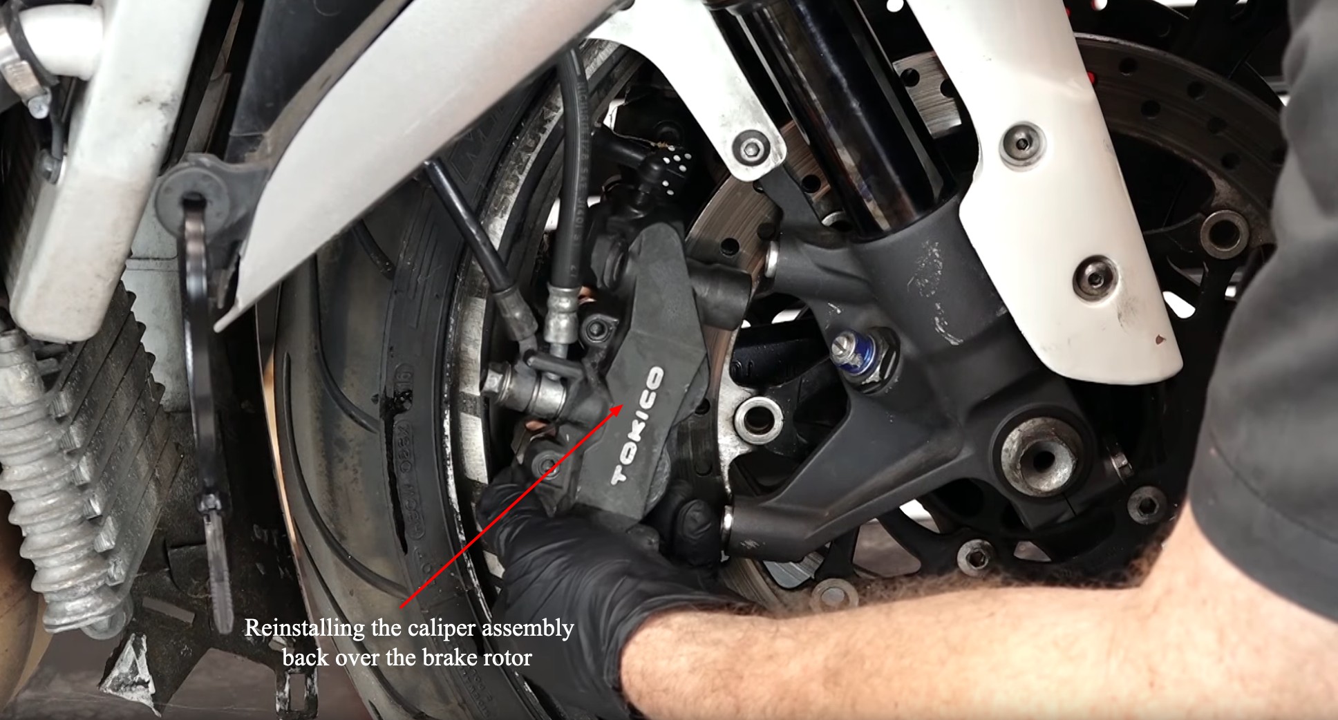 Suzuki GSXR brake caliper rebuild