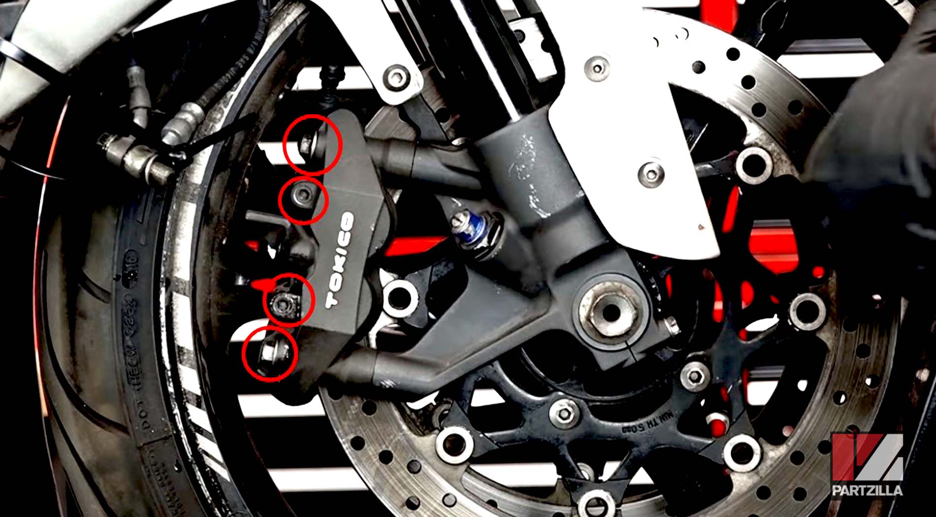 Suzuki motorcycle brake caliper rebuild