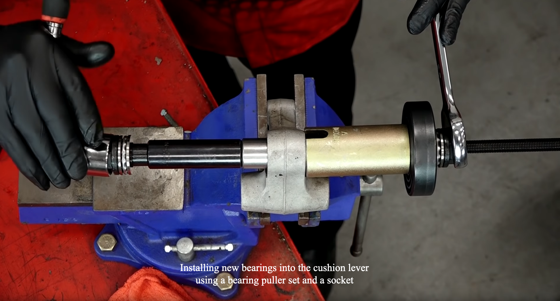 Suzuki motorcycle swingarm bearings installation