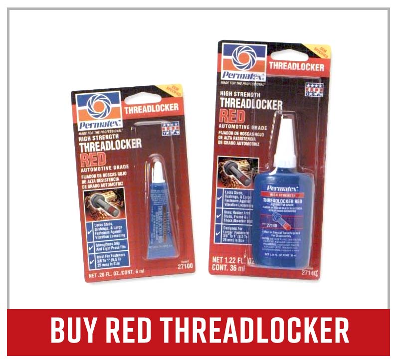 Permatex red threadlocker