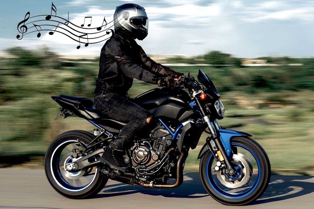 Motorcycle music tips Bluetooth helmet
