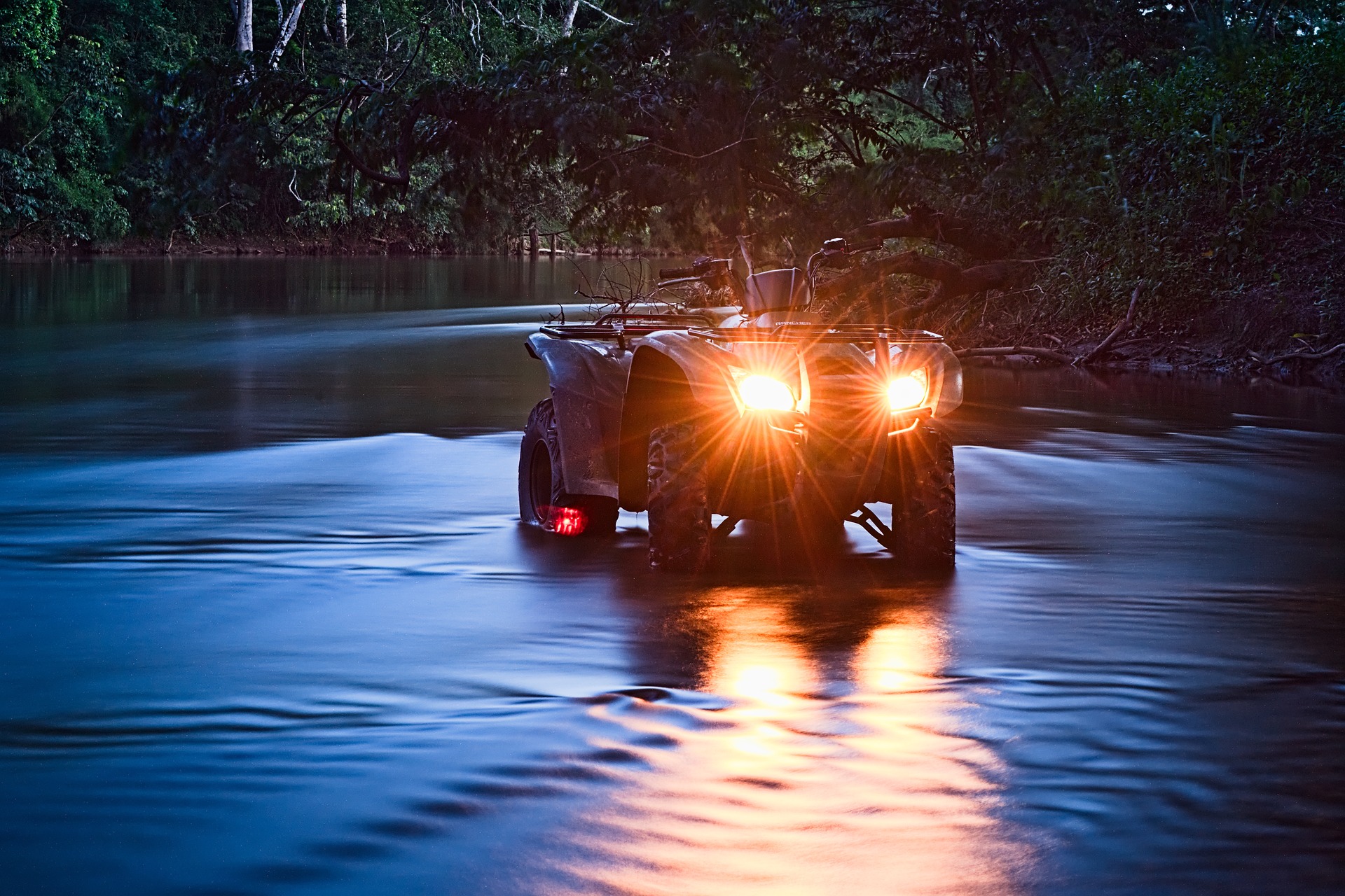 ATV riding at night