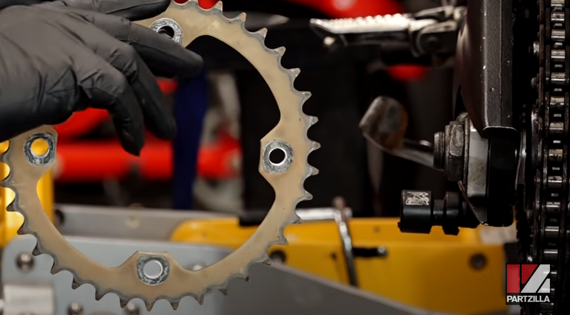 Motorcycle sprocket replacement