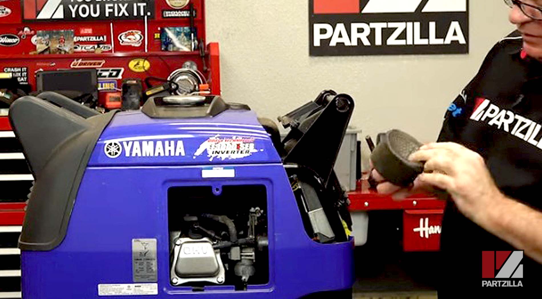 Yamaha generator carb removal and cleaning
