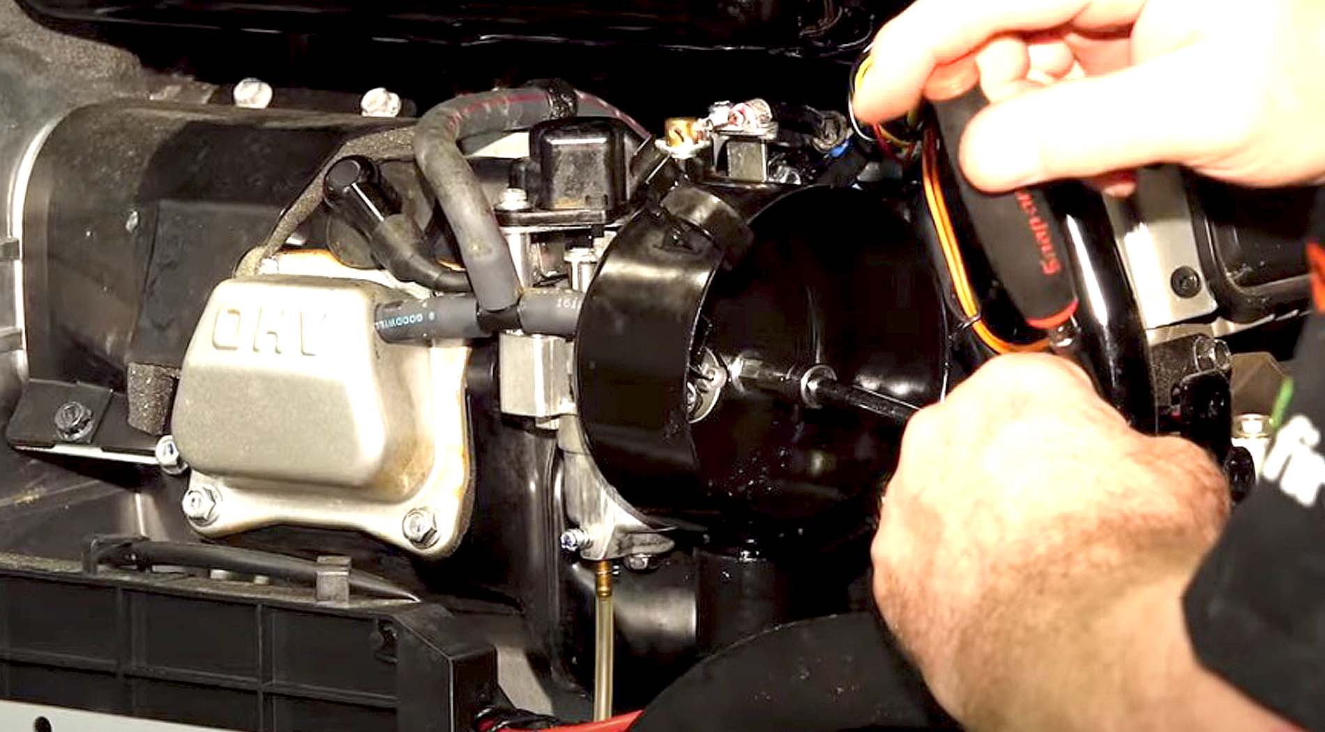 Yamaha EF3000iSEB carburetor cleaning reinstallation