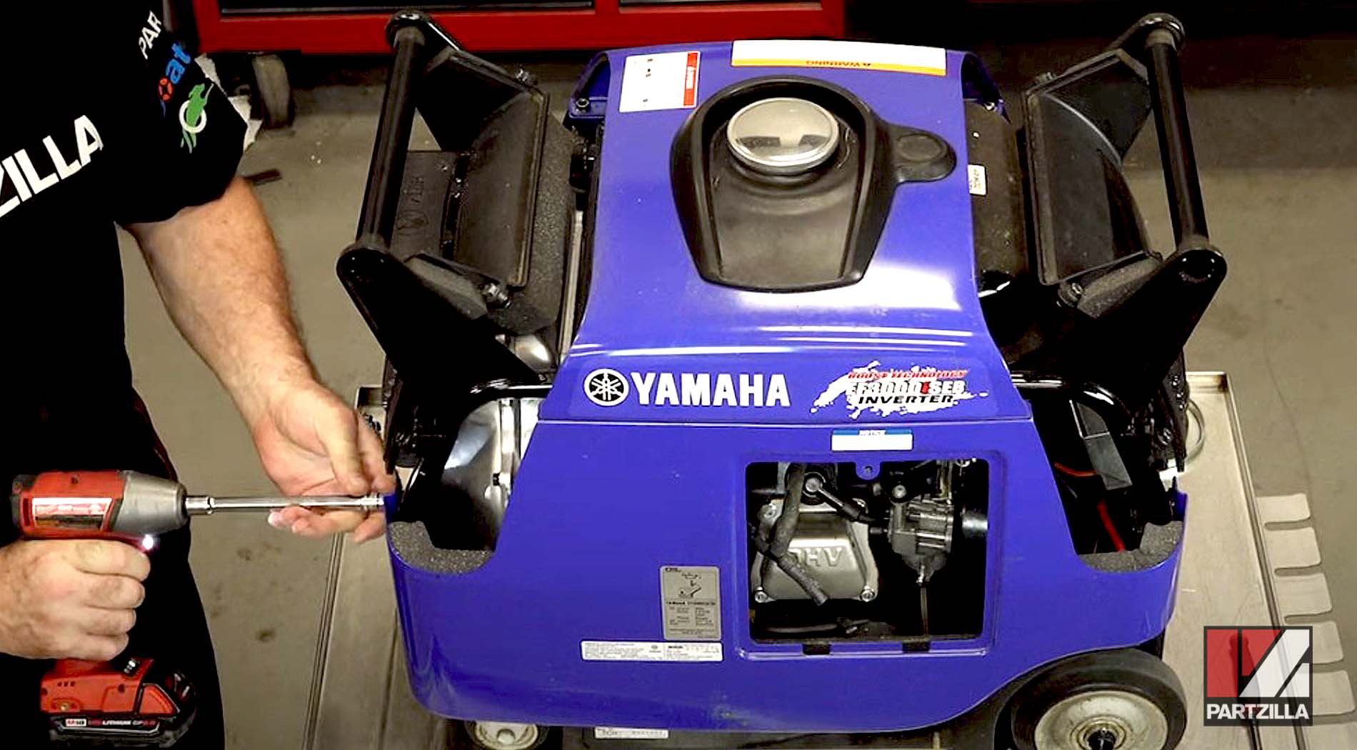 Yamaha generator carburetor removal