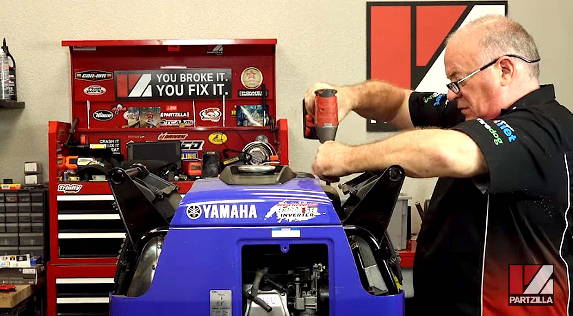 Yamaha generator carb removal