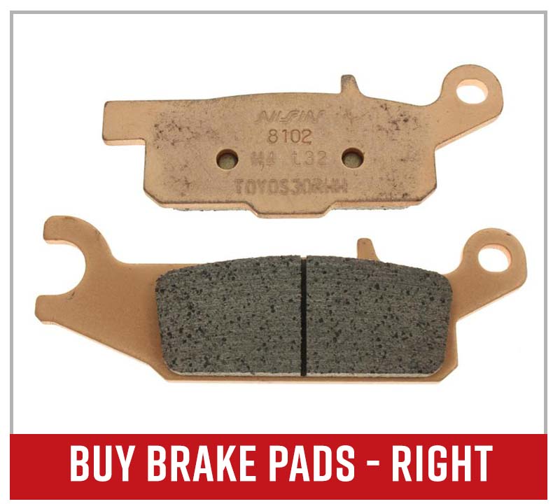 Yamaha Grizzly 700 brake pads right