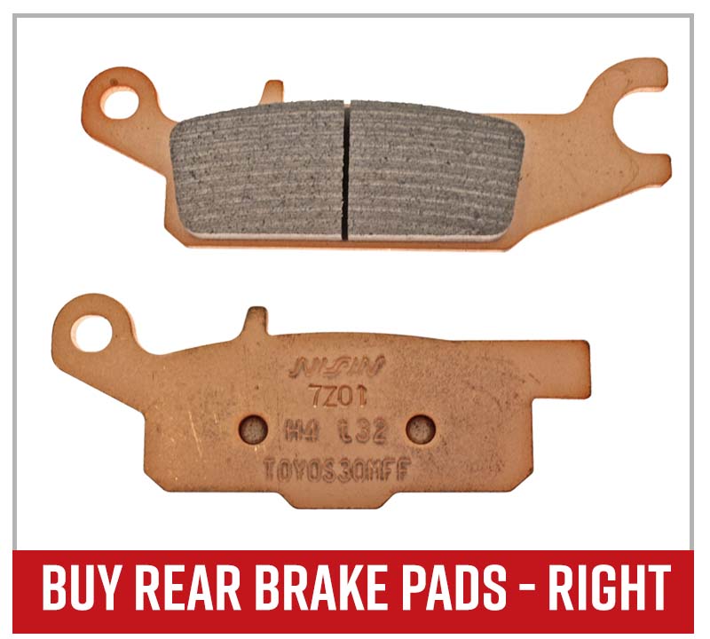 Yamaha Grizzly 700 left rear brake pads
