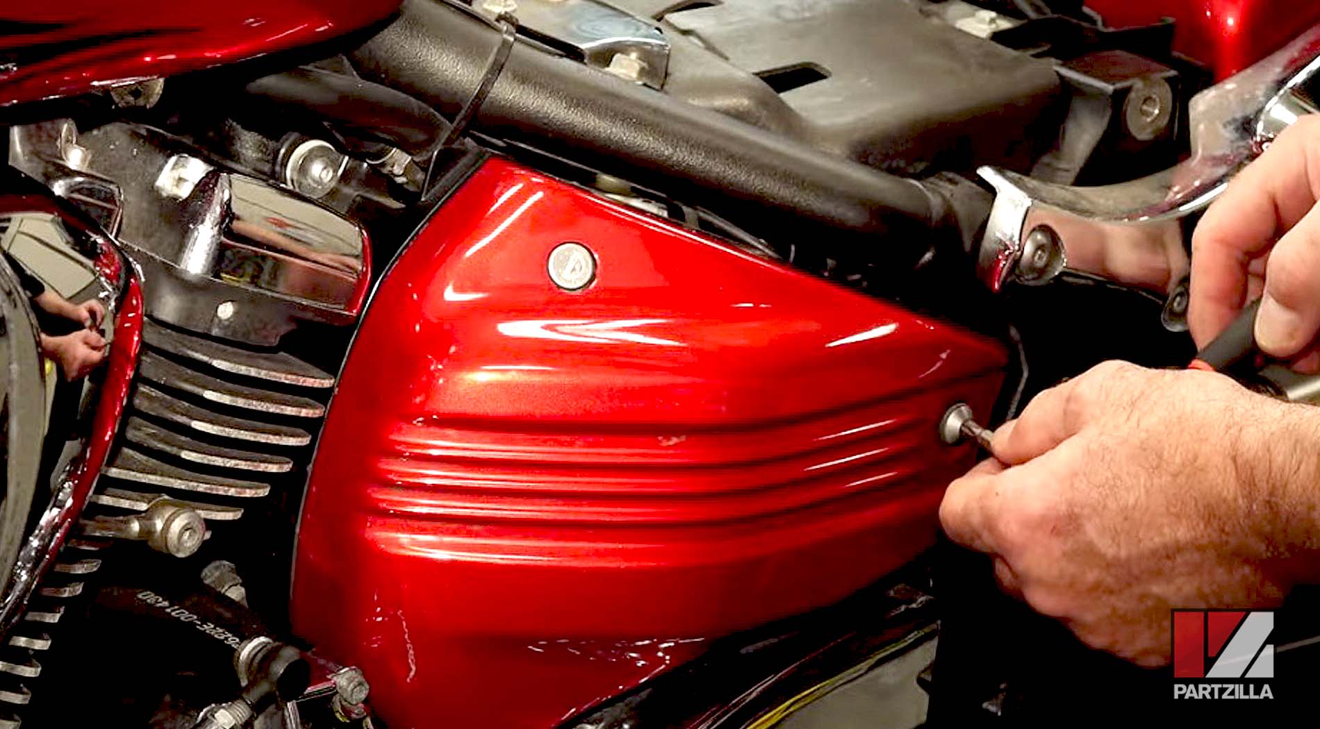 How to replace Yamaha motorcycle air filter