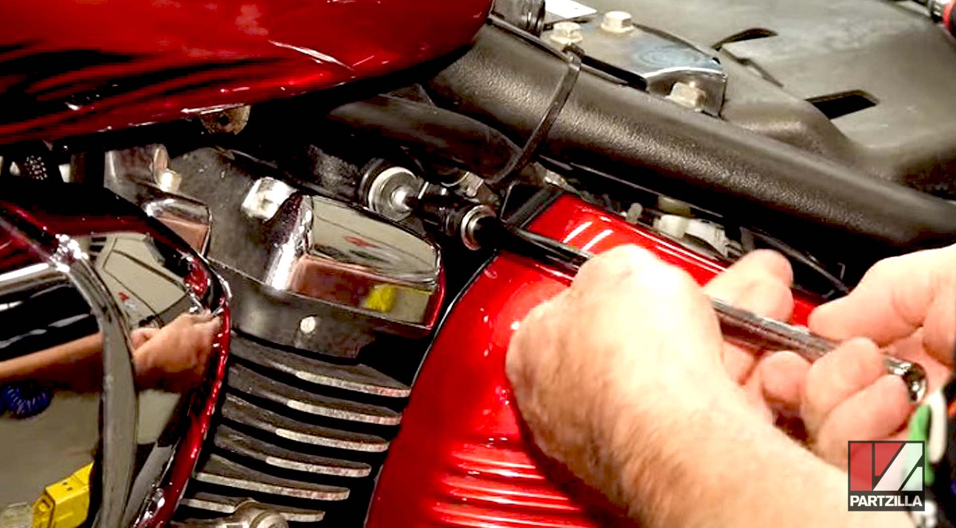 How to replace Yamaha Raider motorcycle air filter