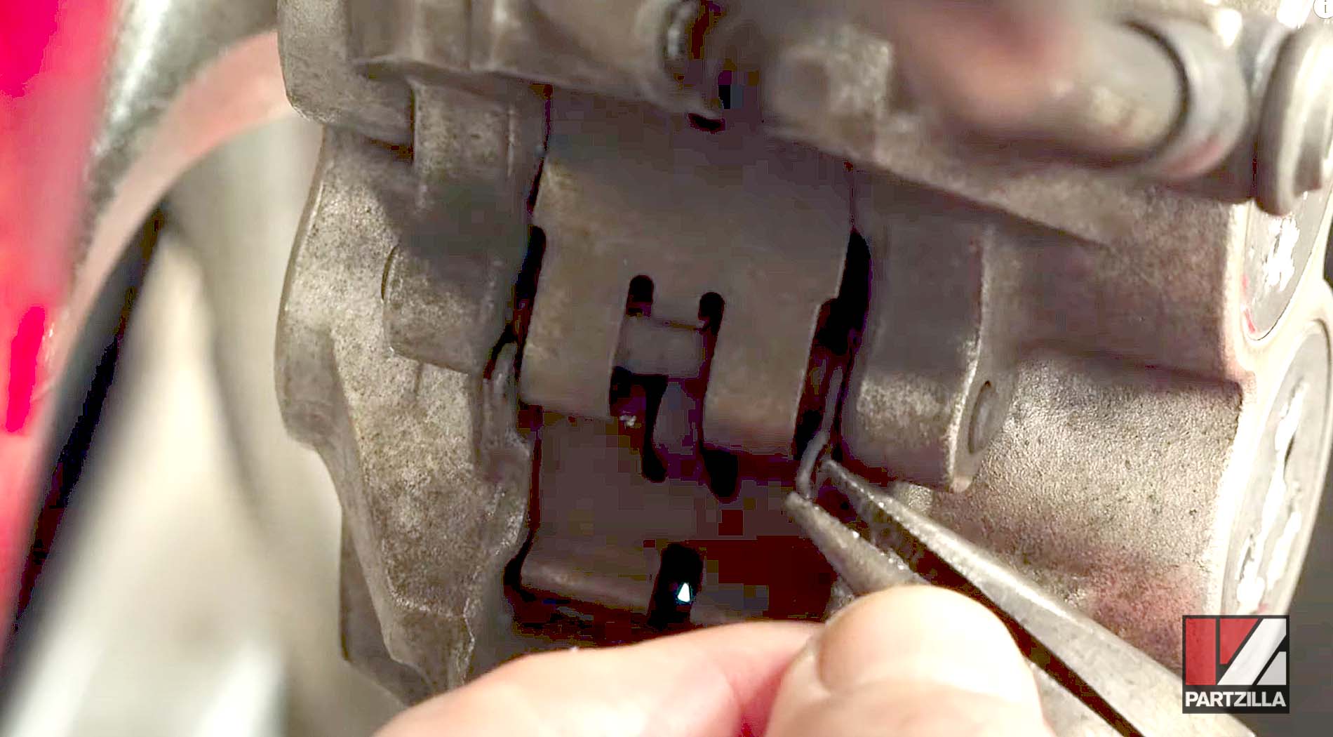 Yamaha Raider front brake pads change pad cotter pins 