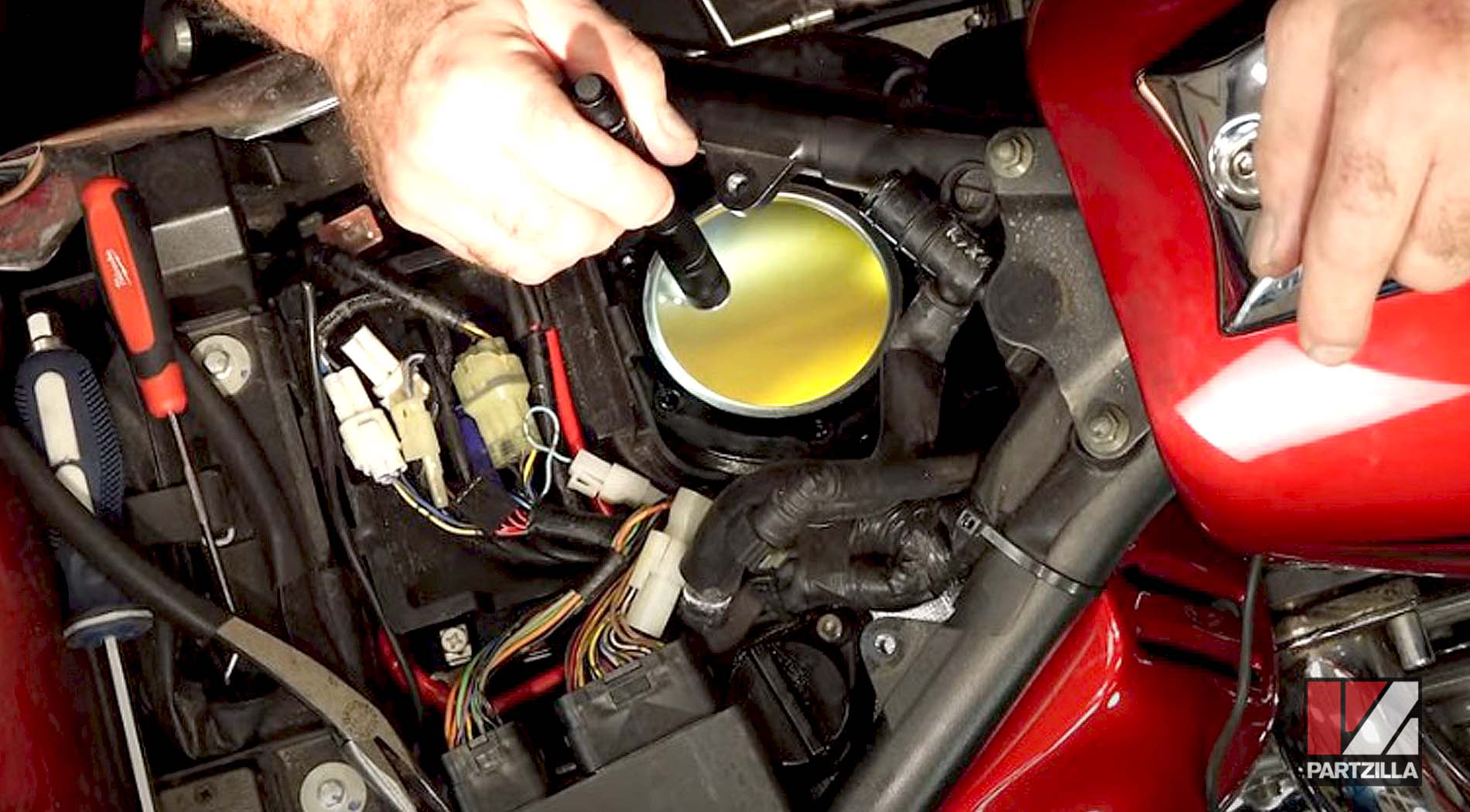 Yamaha Raider fuel pump change inspection