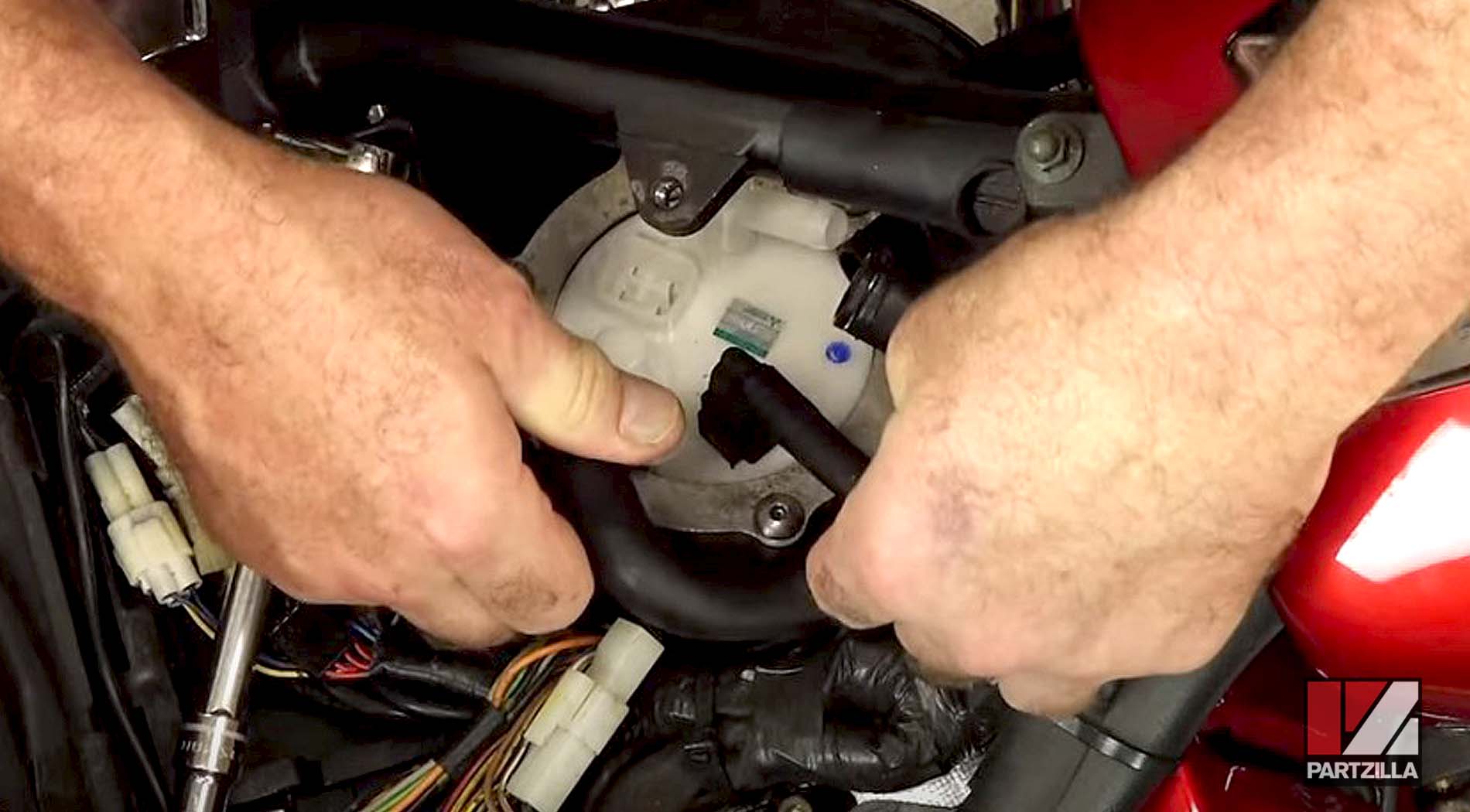 Yamaha Raider fuel pump replacement reconnect