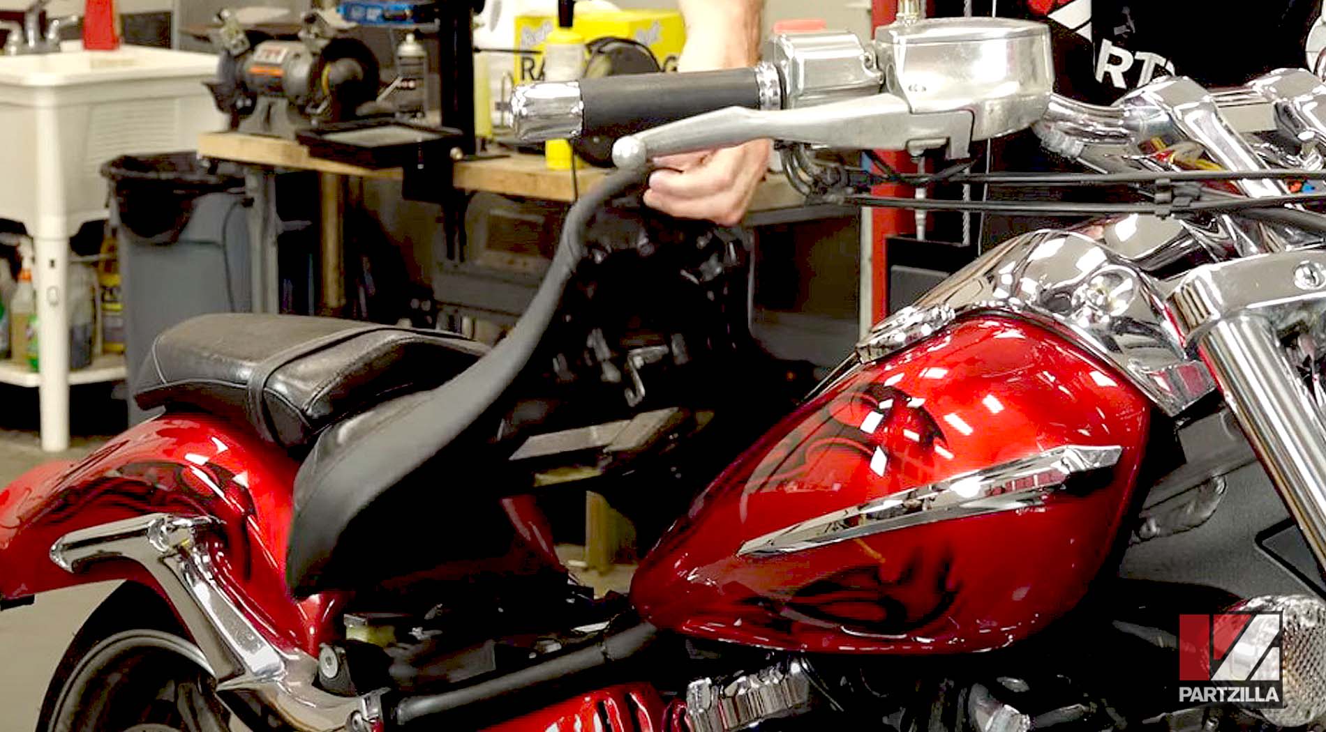 2008 Yamaha Raider motorcycle spark plugs replacement