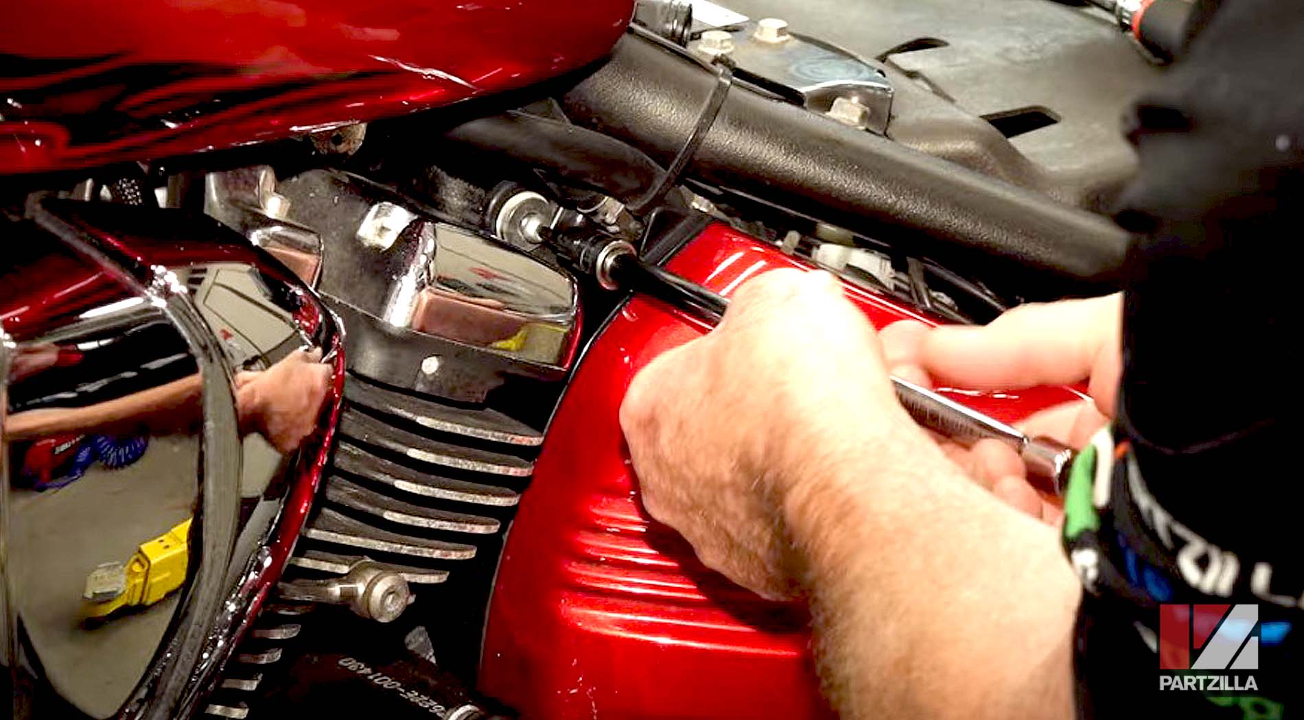 How to replace Yamaha motorcycle spark plugs