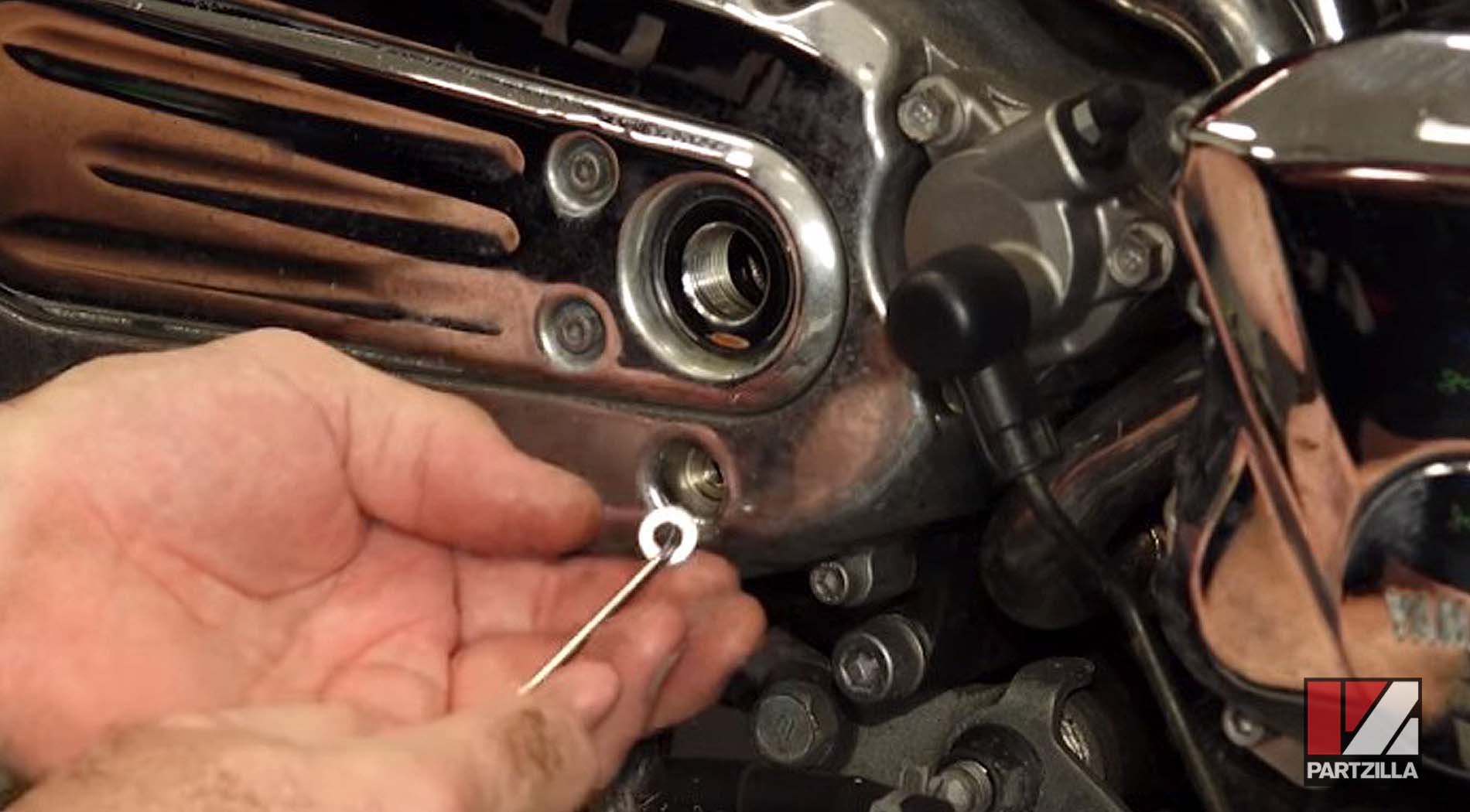 Yamaha Raider motorcycle gear case oil change 