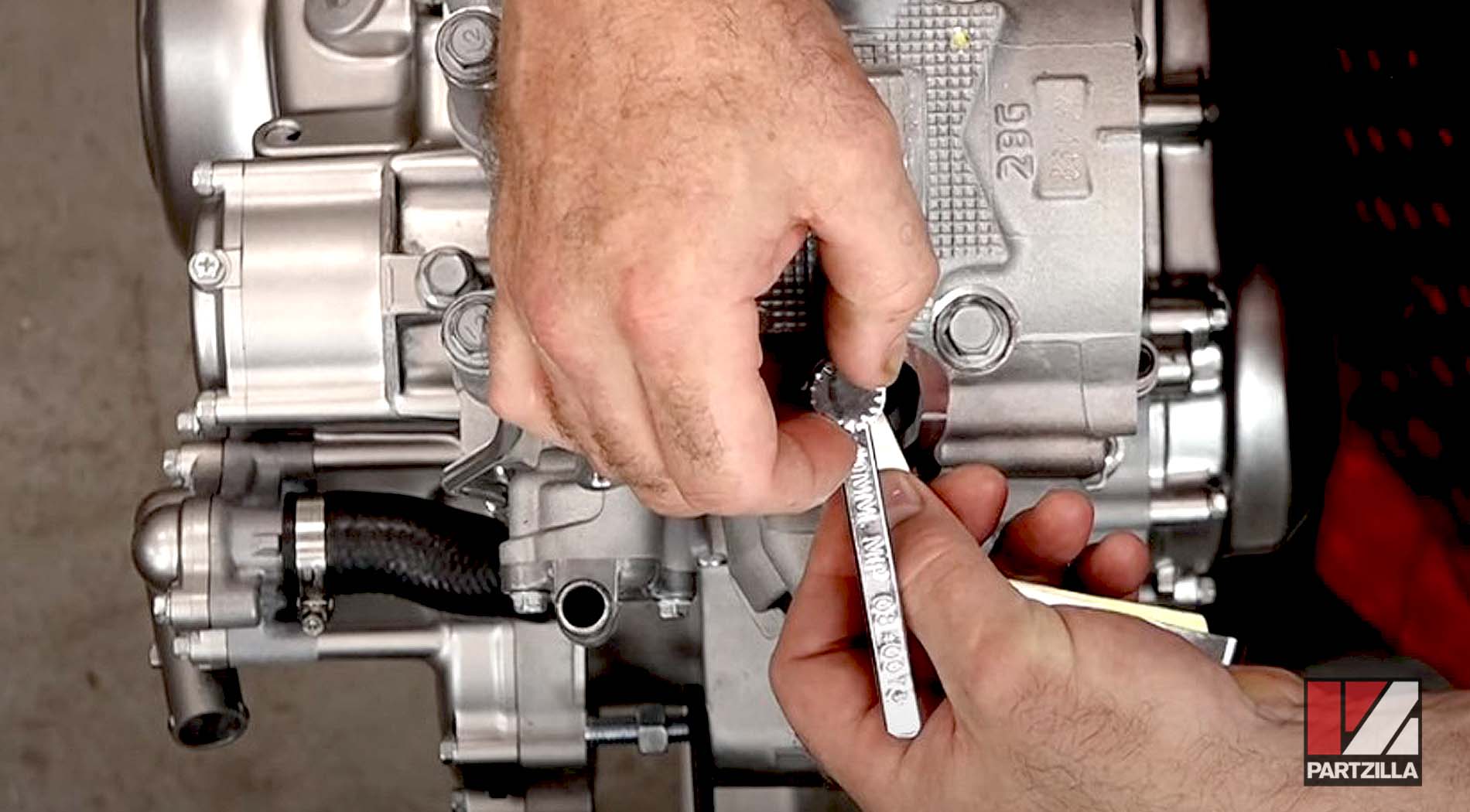 Yamaha Raptor ATV valve clearance adjustment