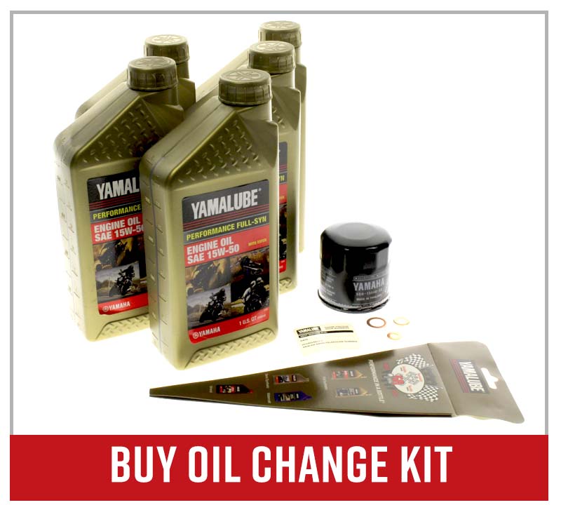 Yamahalube 15W-50 synthetic oil change kit