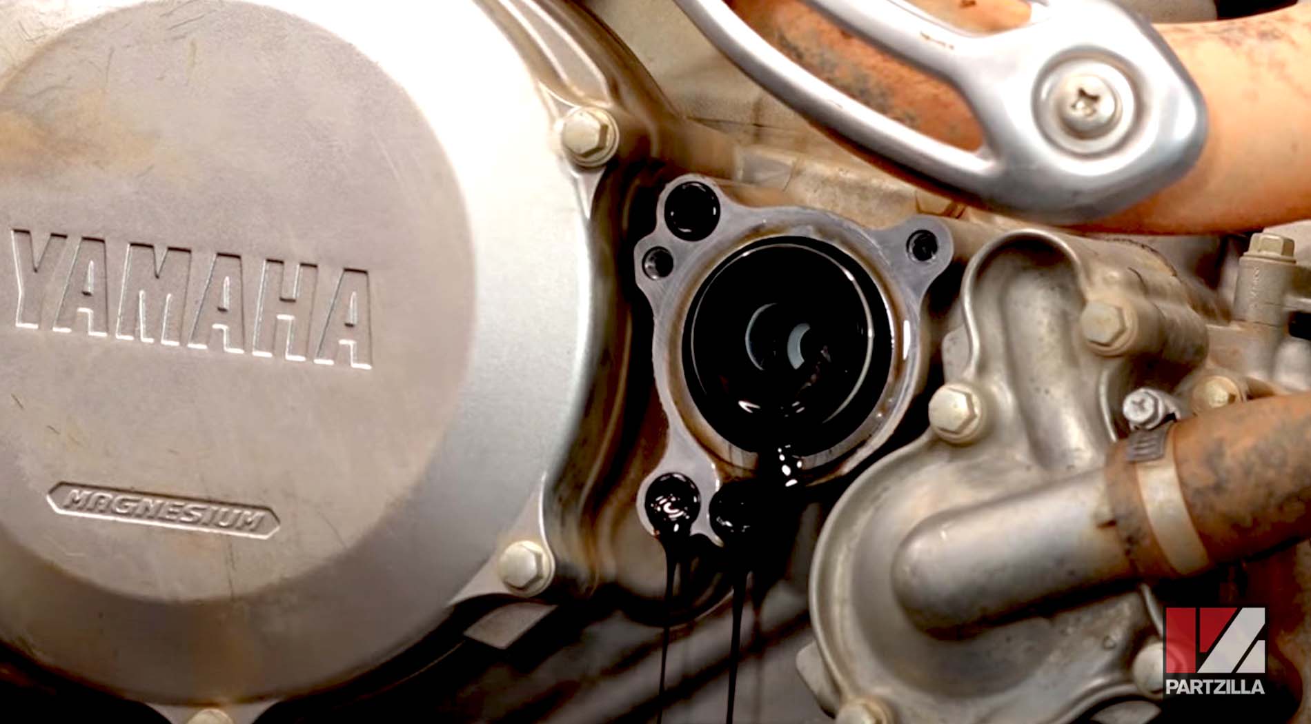 Yamaha YFZ450 oil change filter