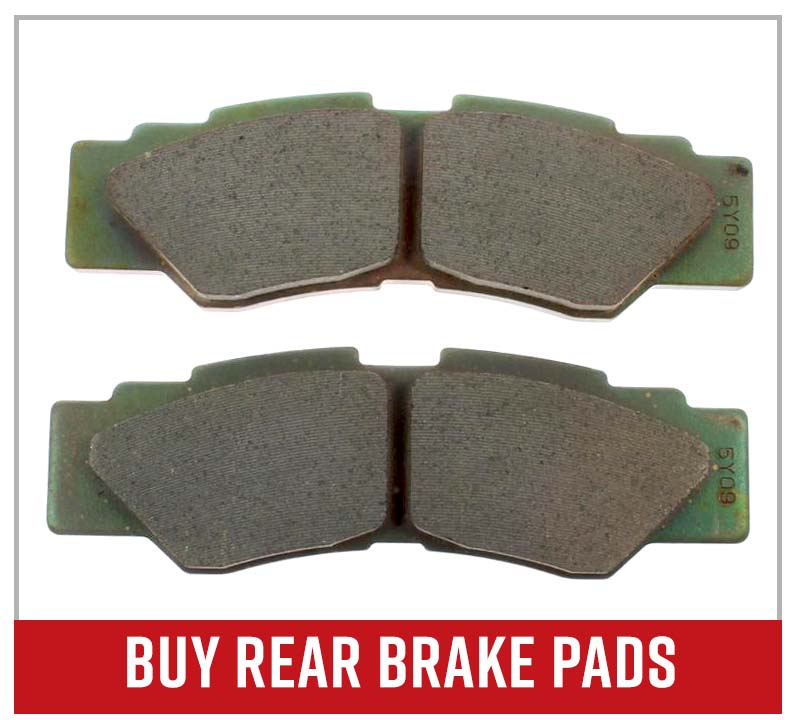 Buy Yamaha side by side rear brake pads