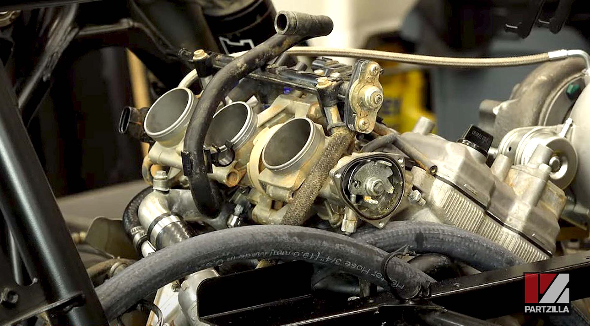 Yamaha YXZ1000R side-by-side GYTR turbo kit throttle body installation