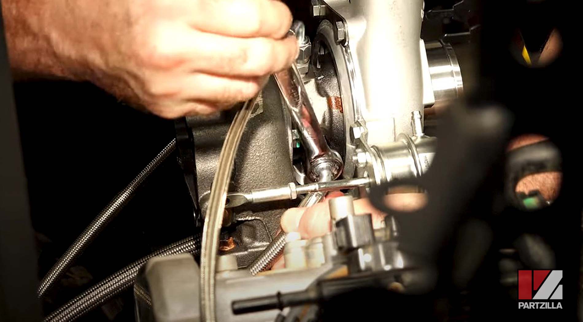 Yamaha YXZ1000R side-by-side turbo kit throttle body installation