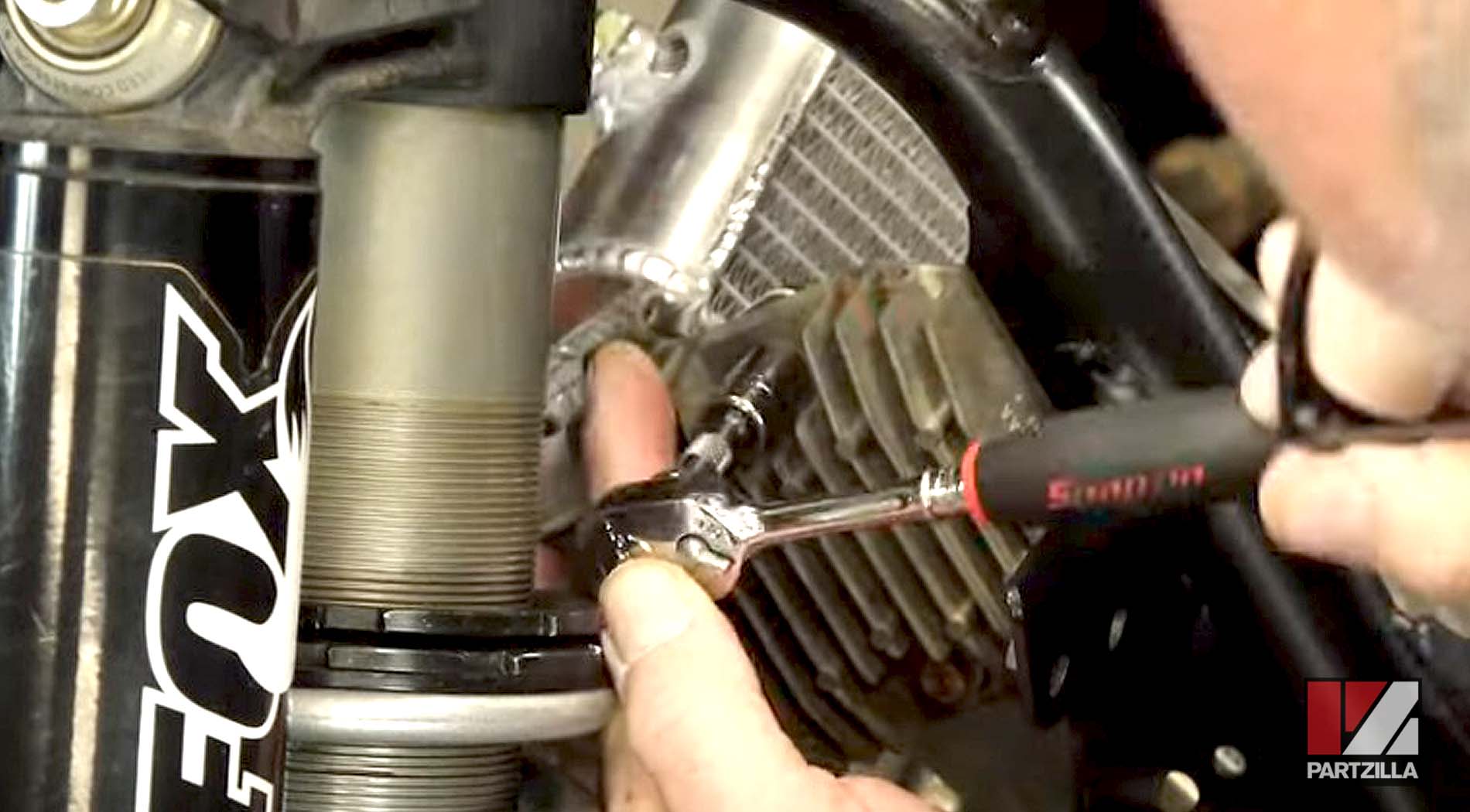 2016 Yamaha YXZ1000R side-by-side engine rebuild GYTR turbo kit radiator installation
