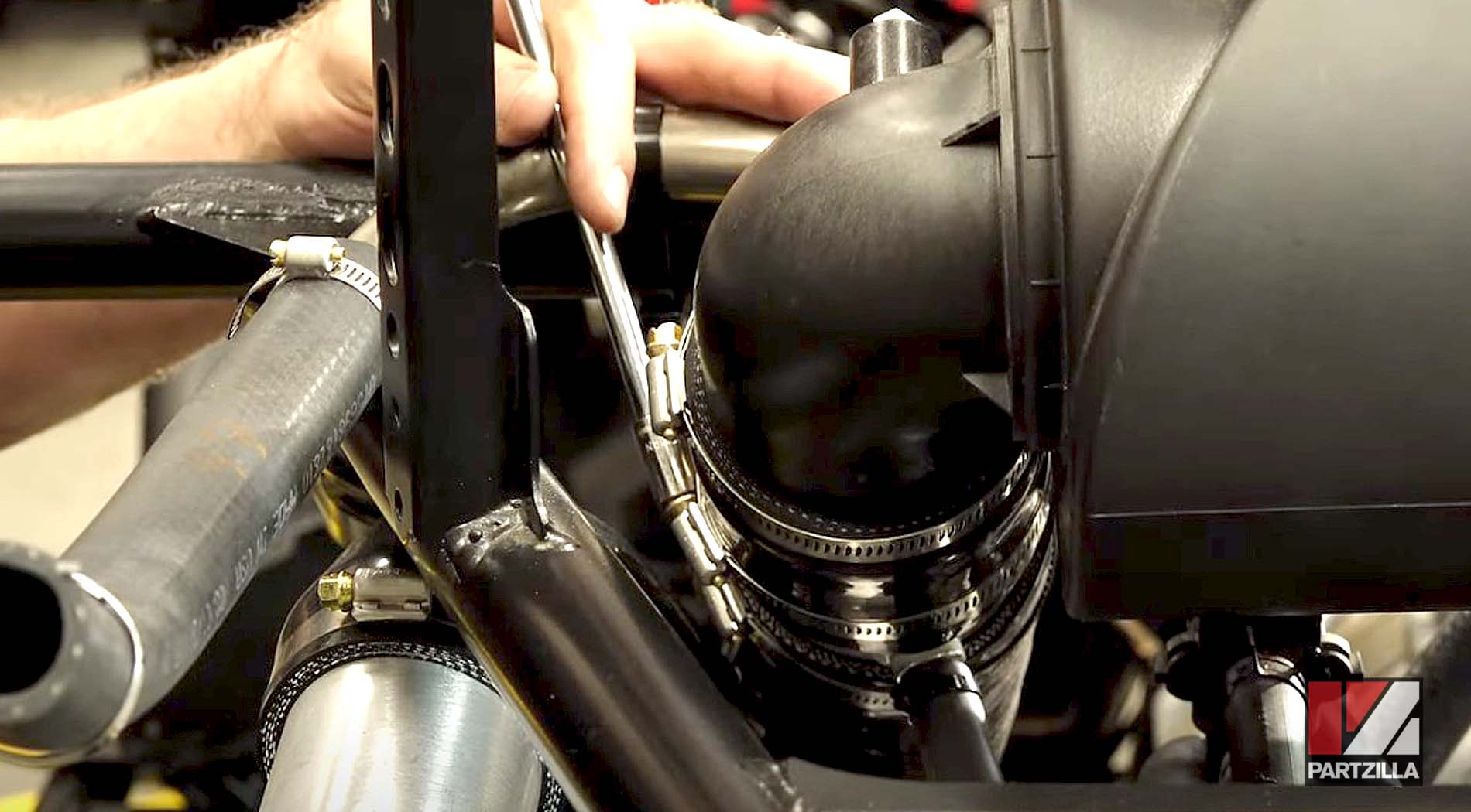 2016 Yamaha YXZ1000R GYTR turbo kit installation air cleaner