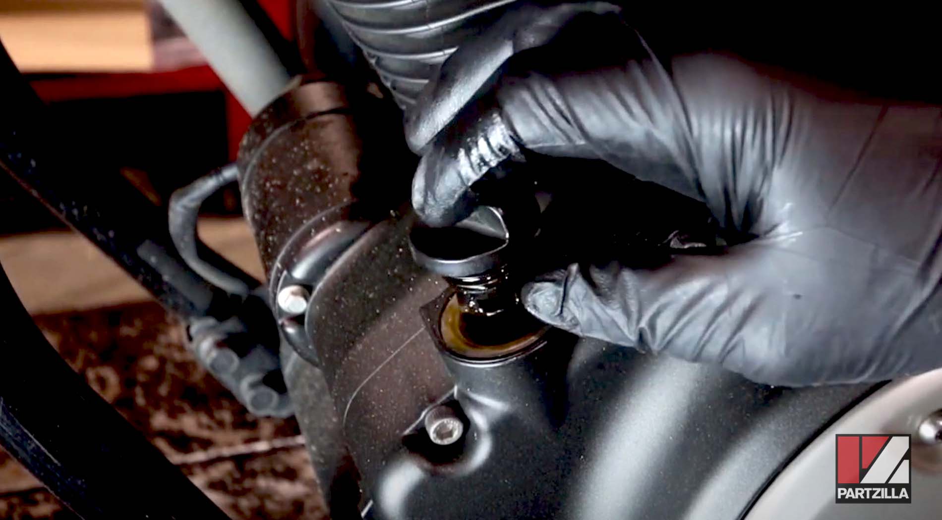 Yamaha Bolt motorcycle oil change service